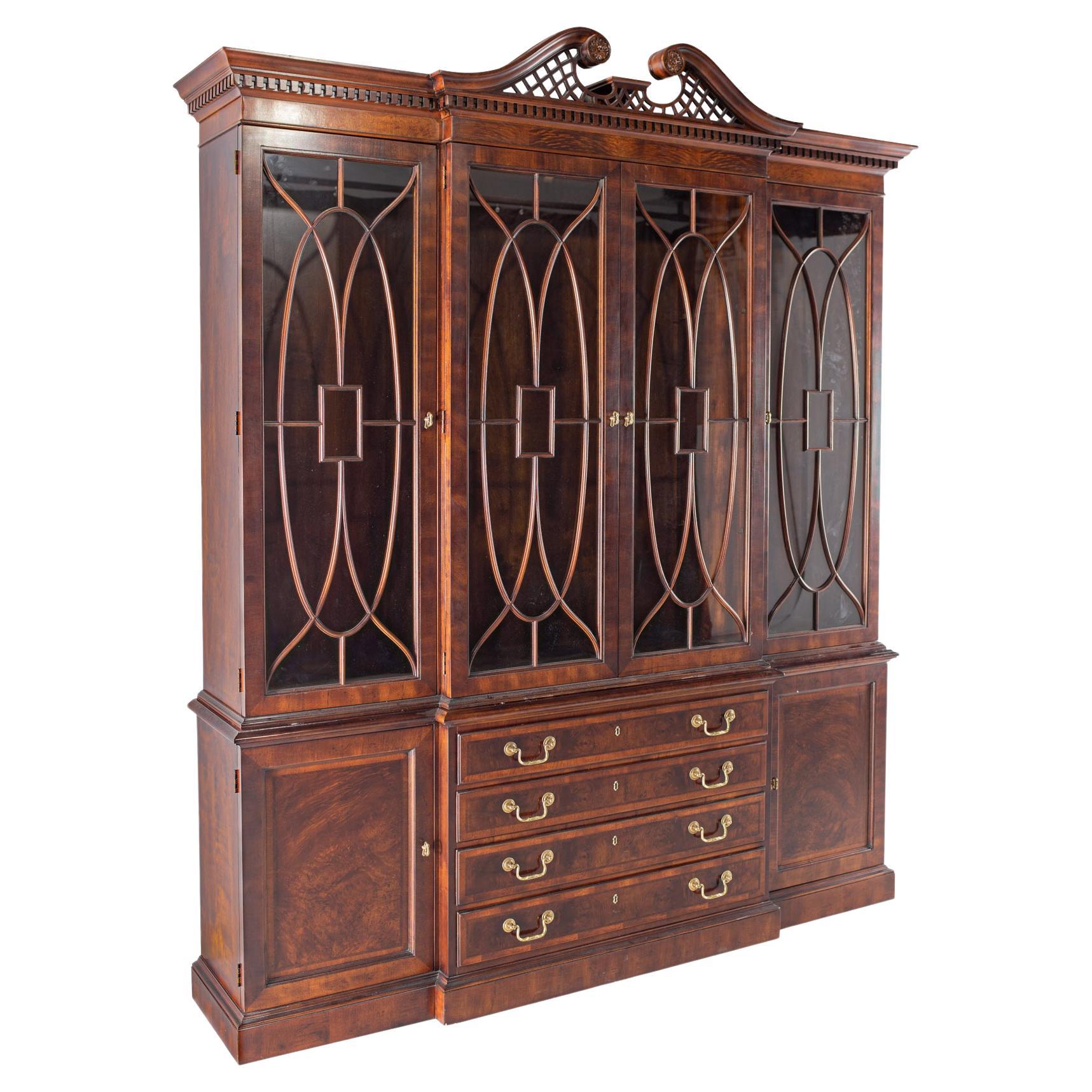 Henredon Aston Court Sideboard Credenza Buffet and Hutch