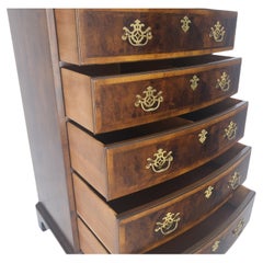 Henredon Banded Mahogany 9 Drawers Chippendale Style High Chest Dresser MINT!