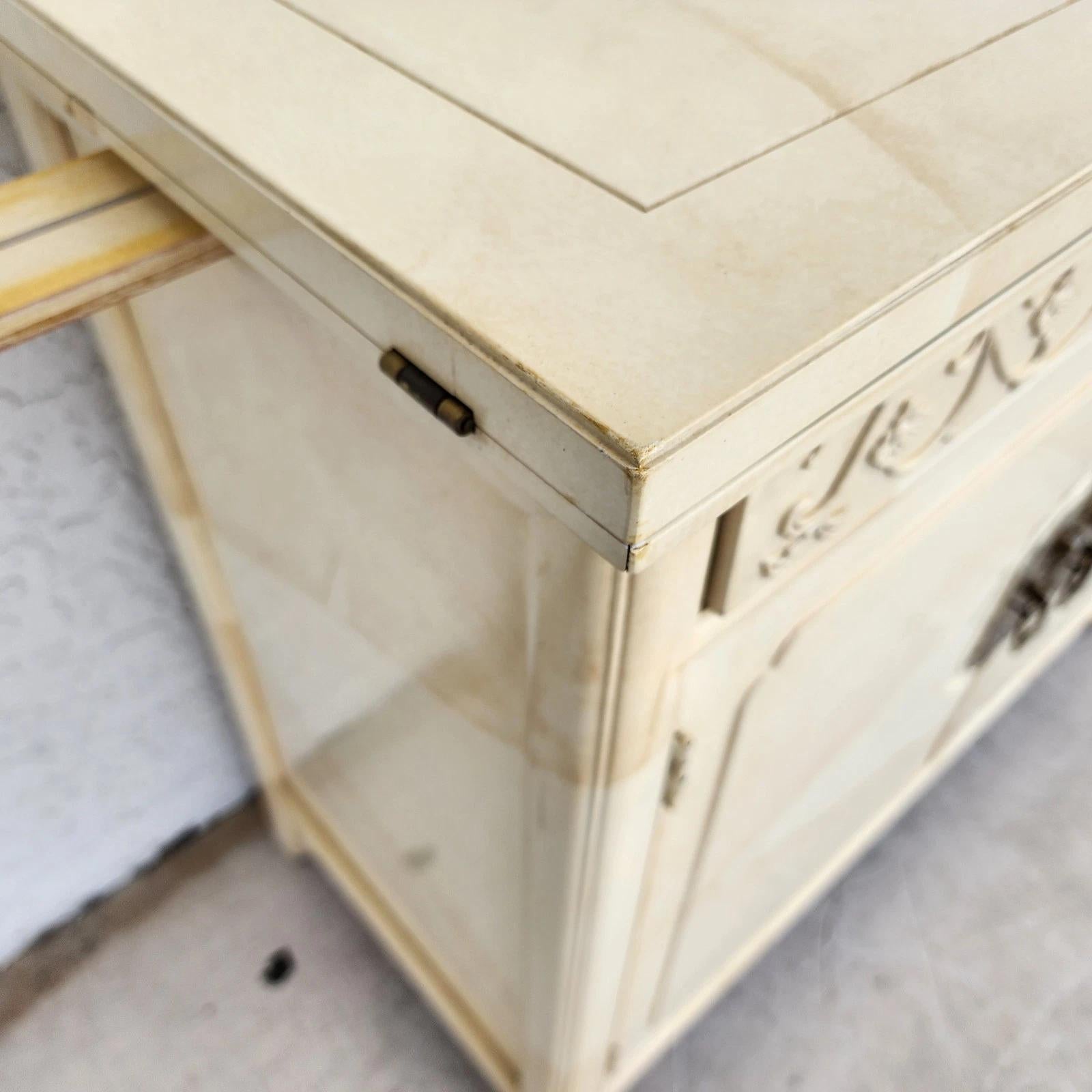 HENREDON Bar Buffet Asian Goat Skin For Sale 8