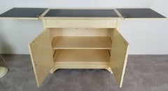 Henredon Bar Buffet Peau de chèvre asiatique