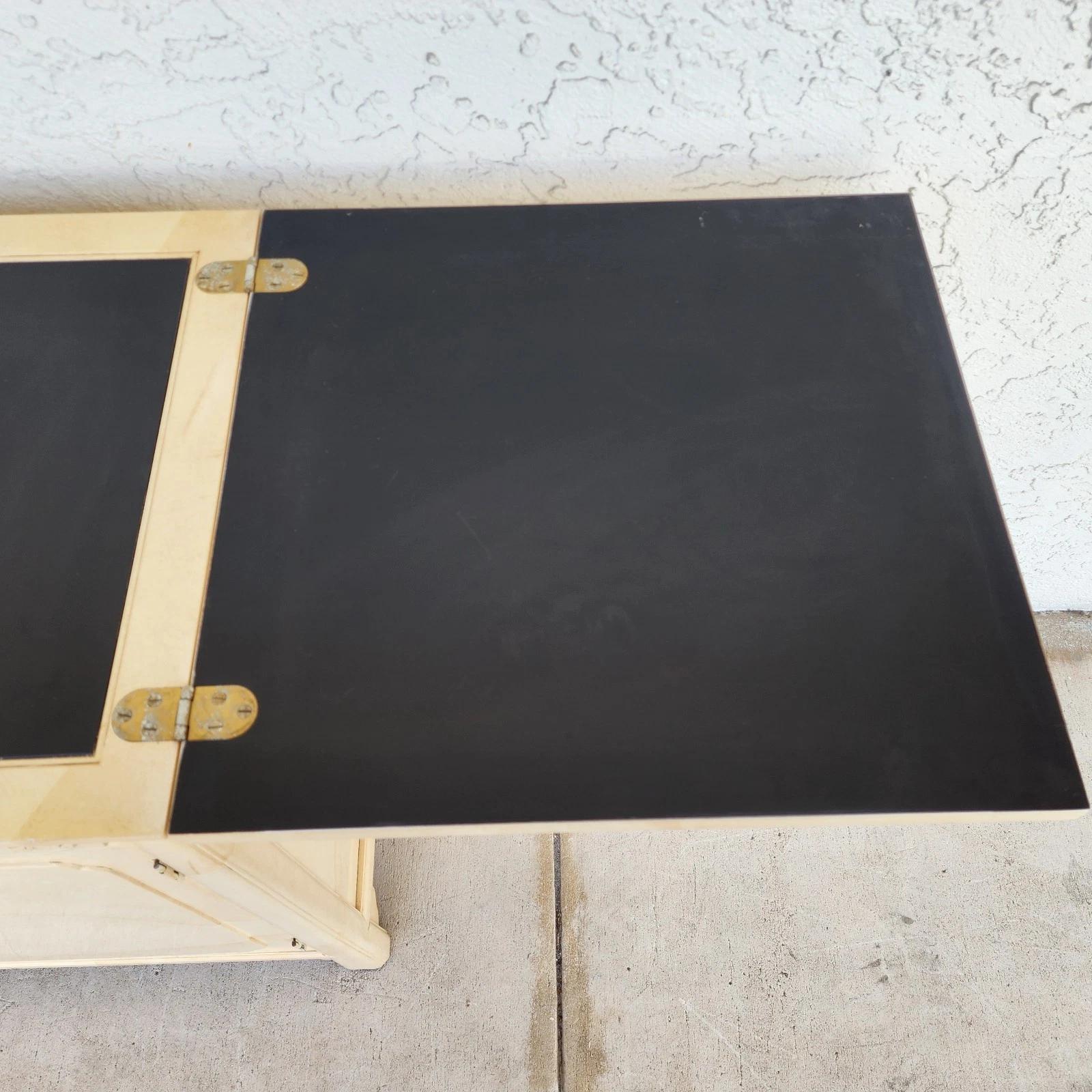 Late 20th Century HENREDON Bar Buffet Asian Goat Skin For Sale