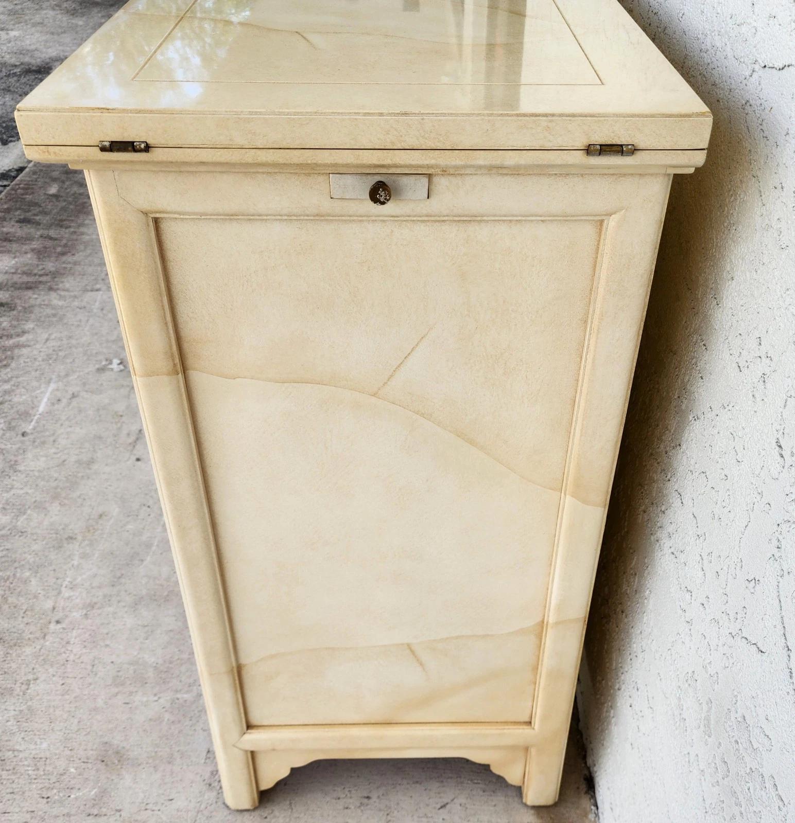 HENREDON Bar Buffet Asian Goat Skin For Sale 1
