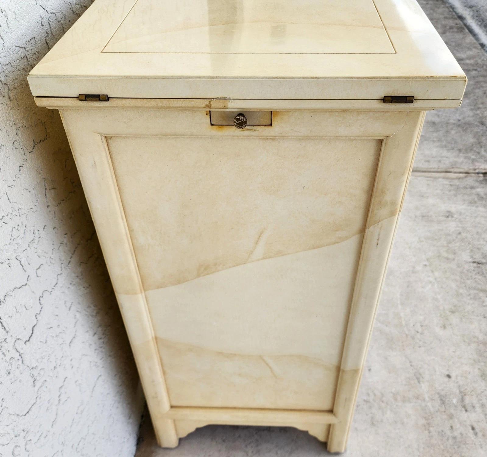 HENREDON Bar Buffet Asian Goat Skin For Sale 2