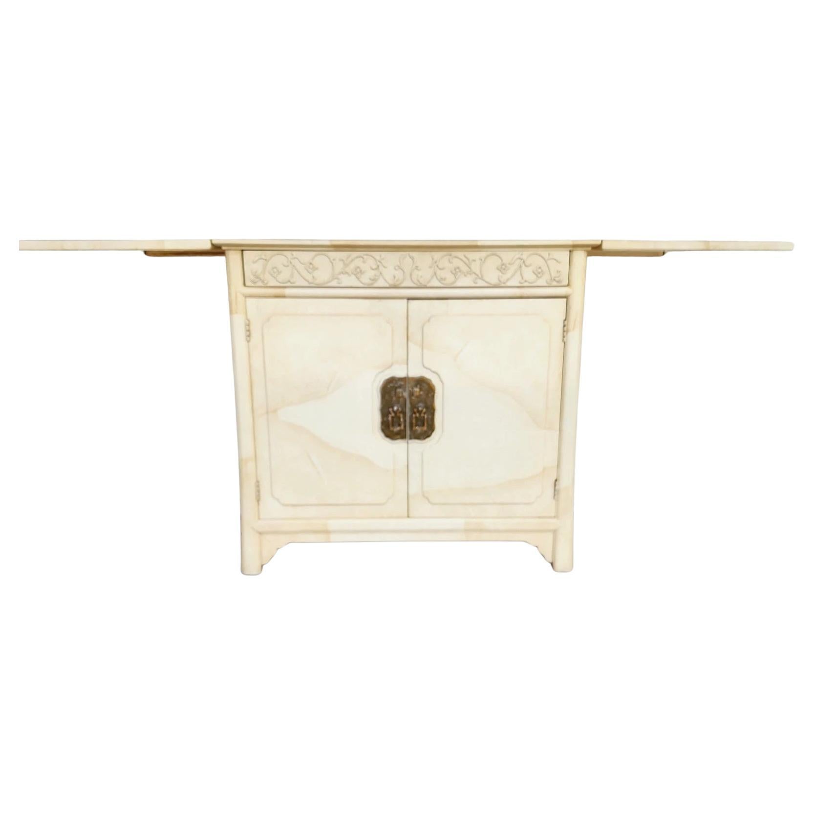 HENREDON Bar Buffet Asian Goat Skin For Sale