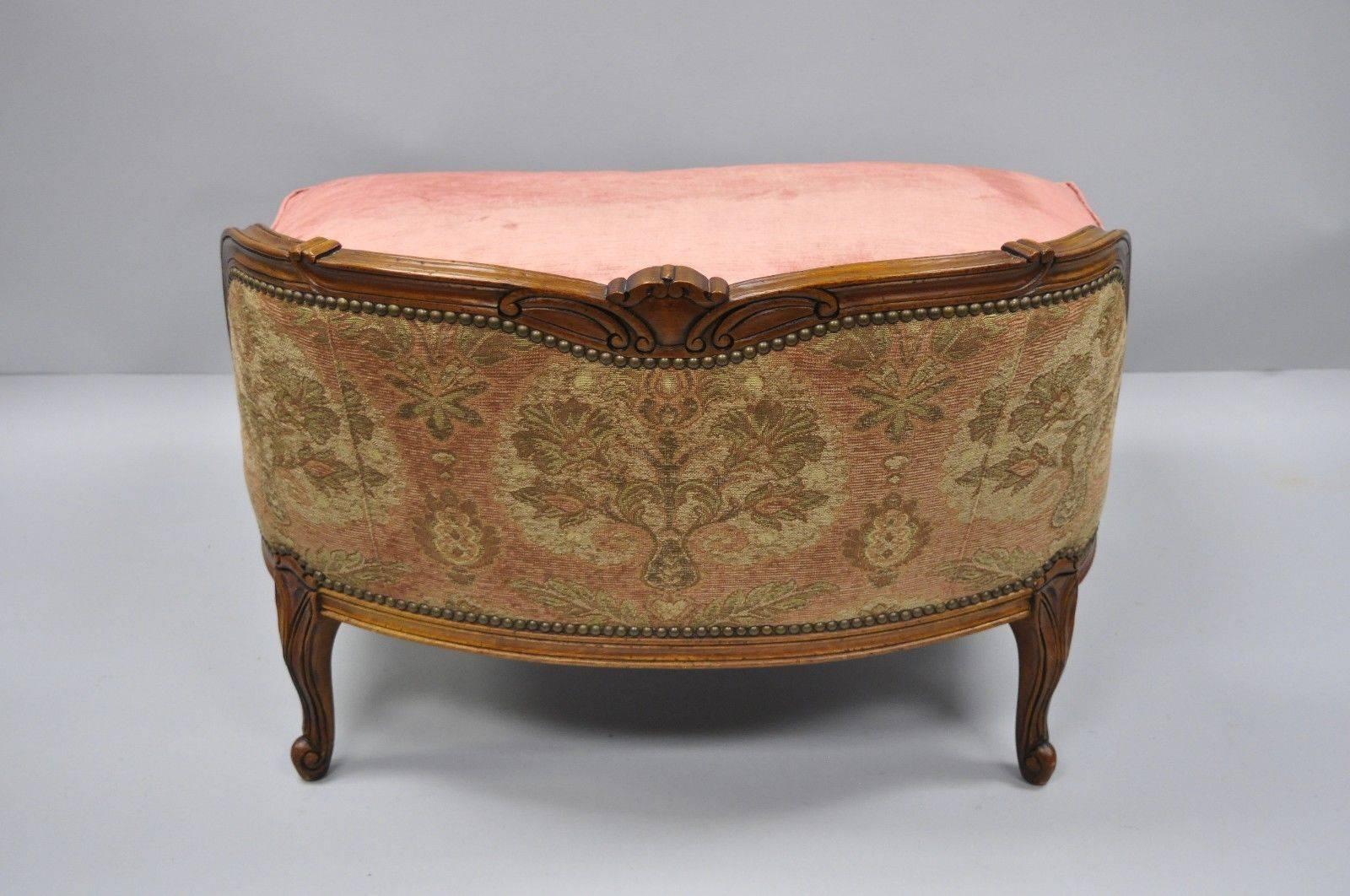 Henredon Beacon Hill Oversized French Country Louis XV Bergère Chair and Ottoman 2