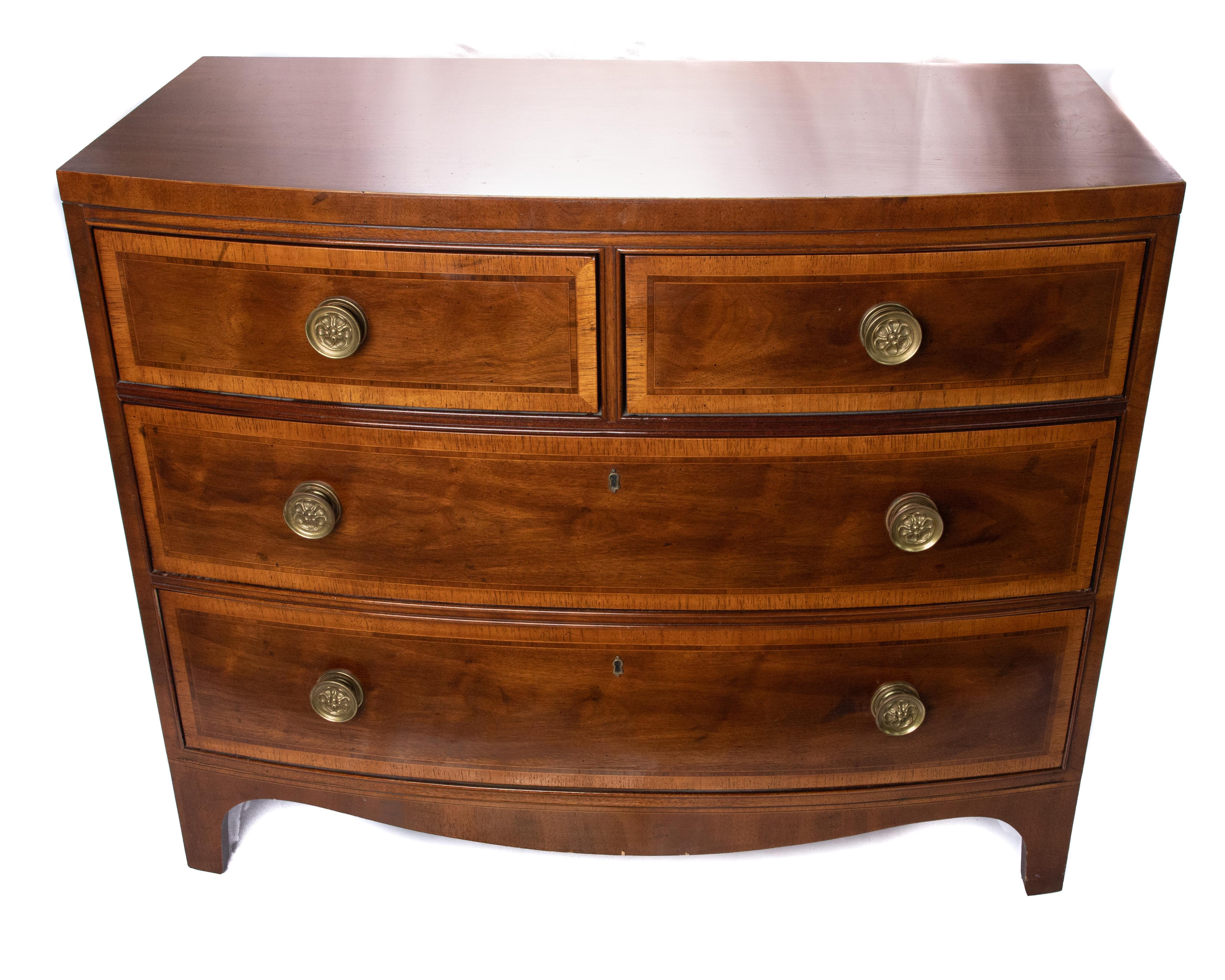 American Craftsman Henredon Bow-Front Chest For Sale