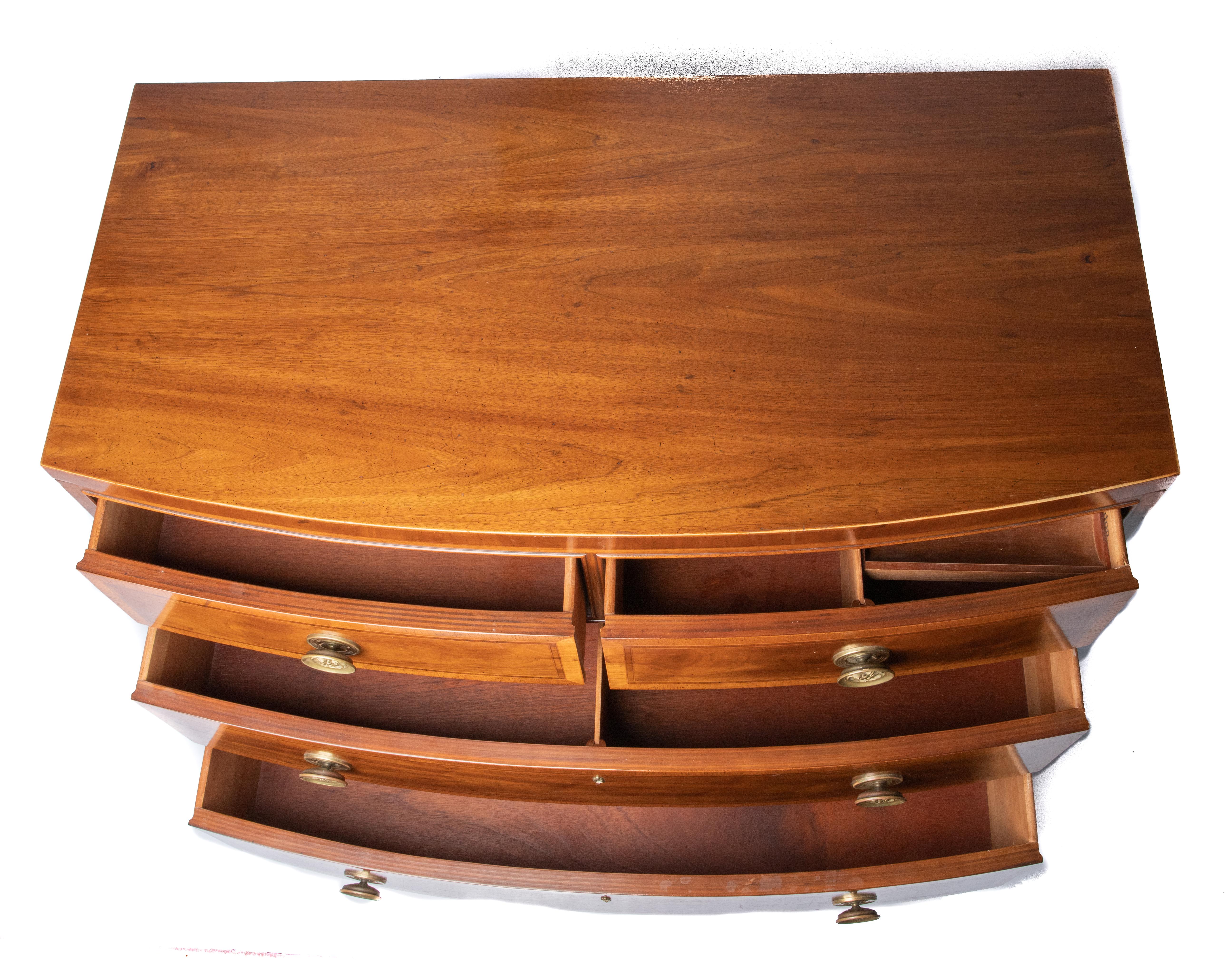 20th Century Henredon Bow-Front Chest For Sale