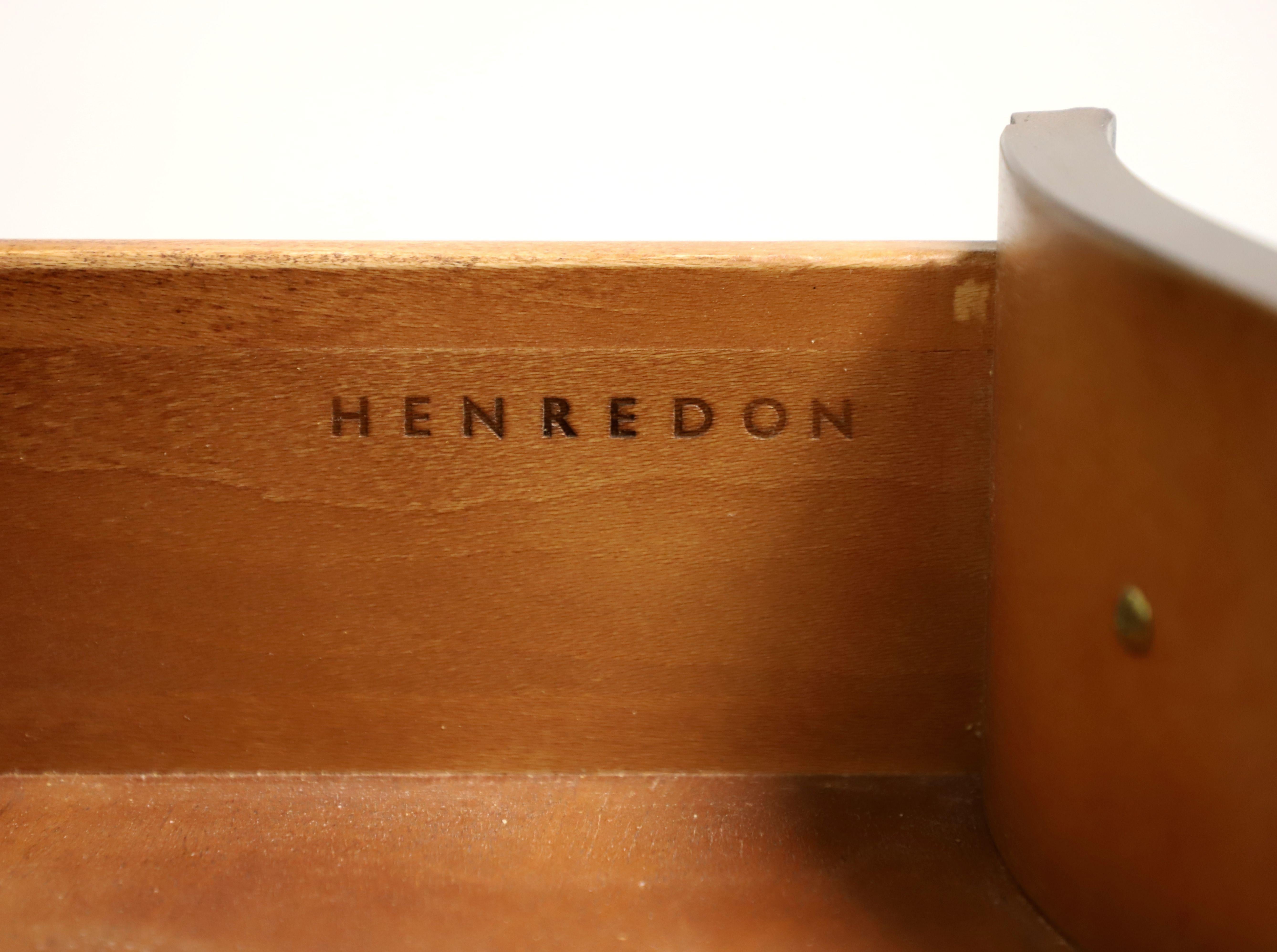 HENREDON Burl Walnut Regency Style Commode Cabinet For Sale 5