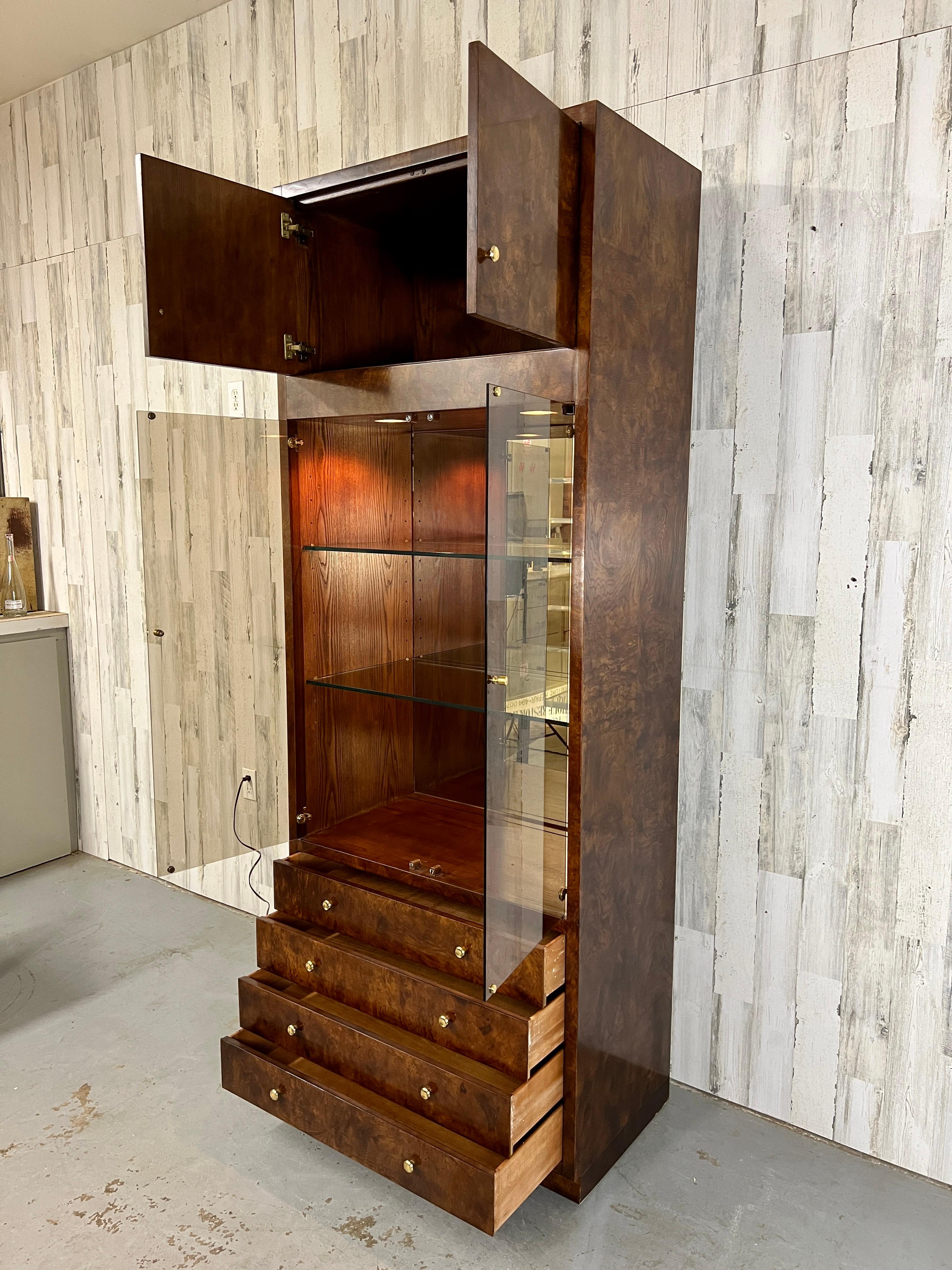 Henredon Burl Wood Cabinet 7