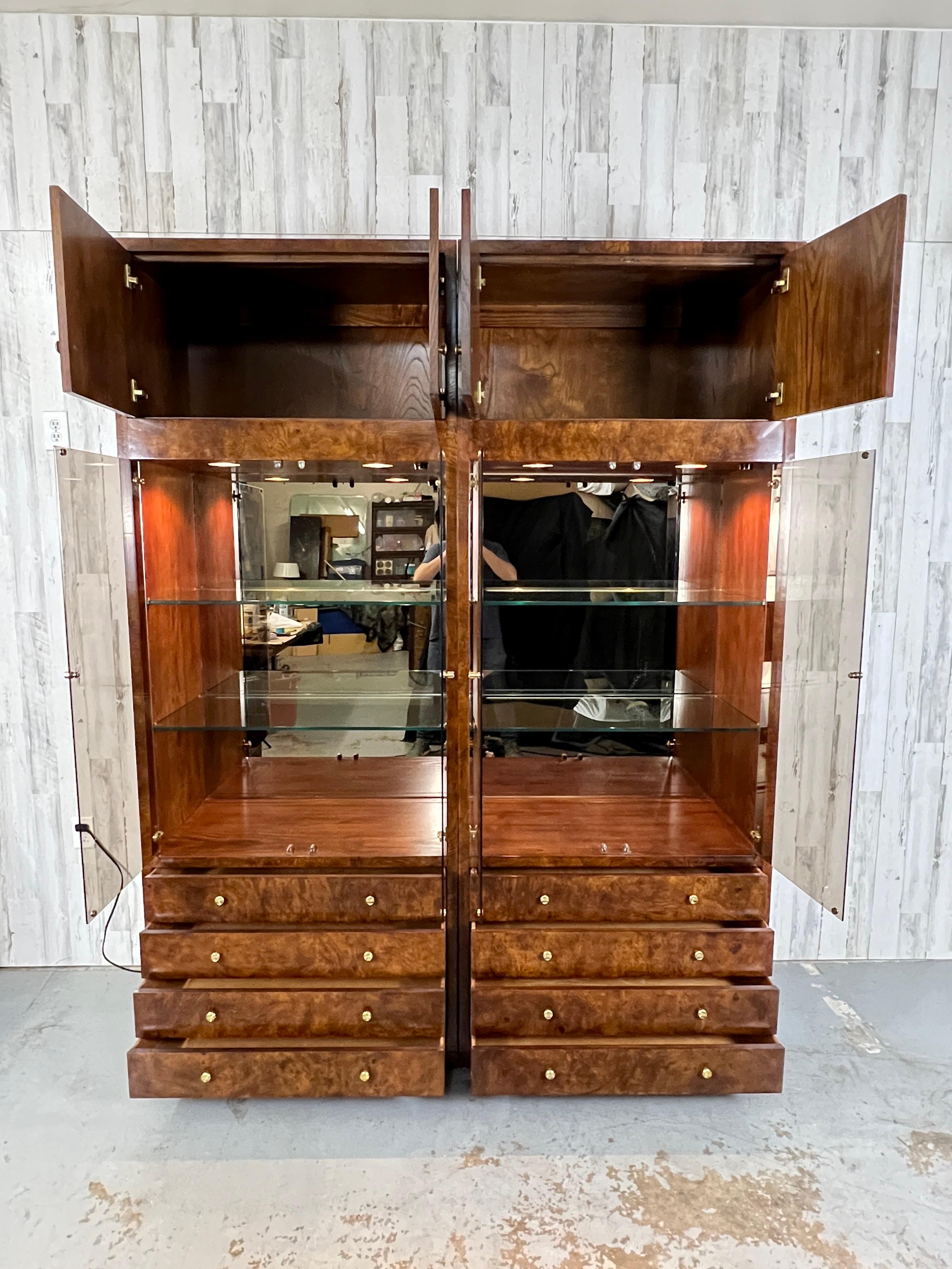 Henredon Burl Wood Cabinets 7