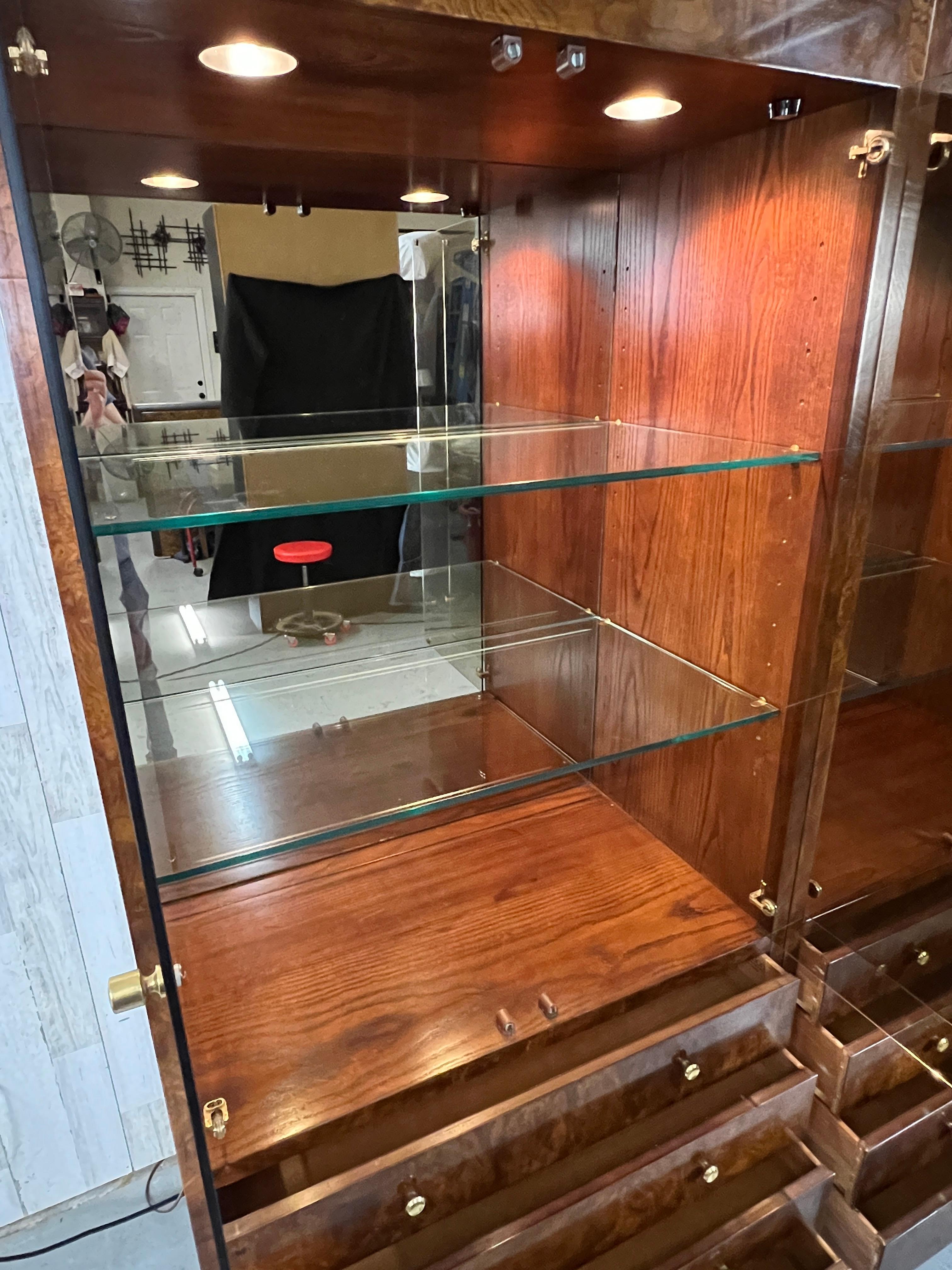 Henredon Burl Wood Cabinets 9