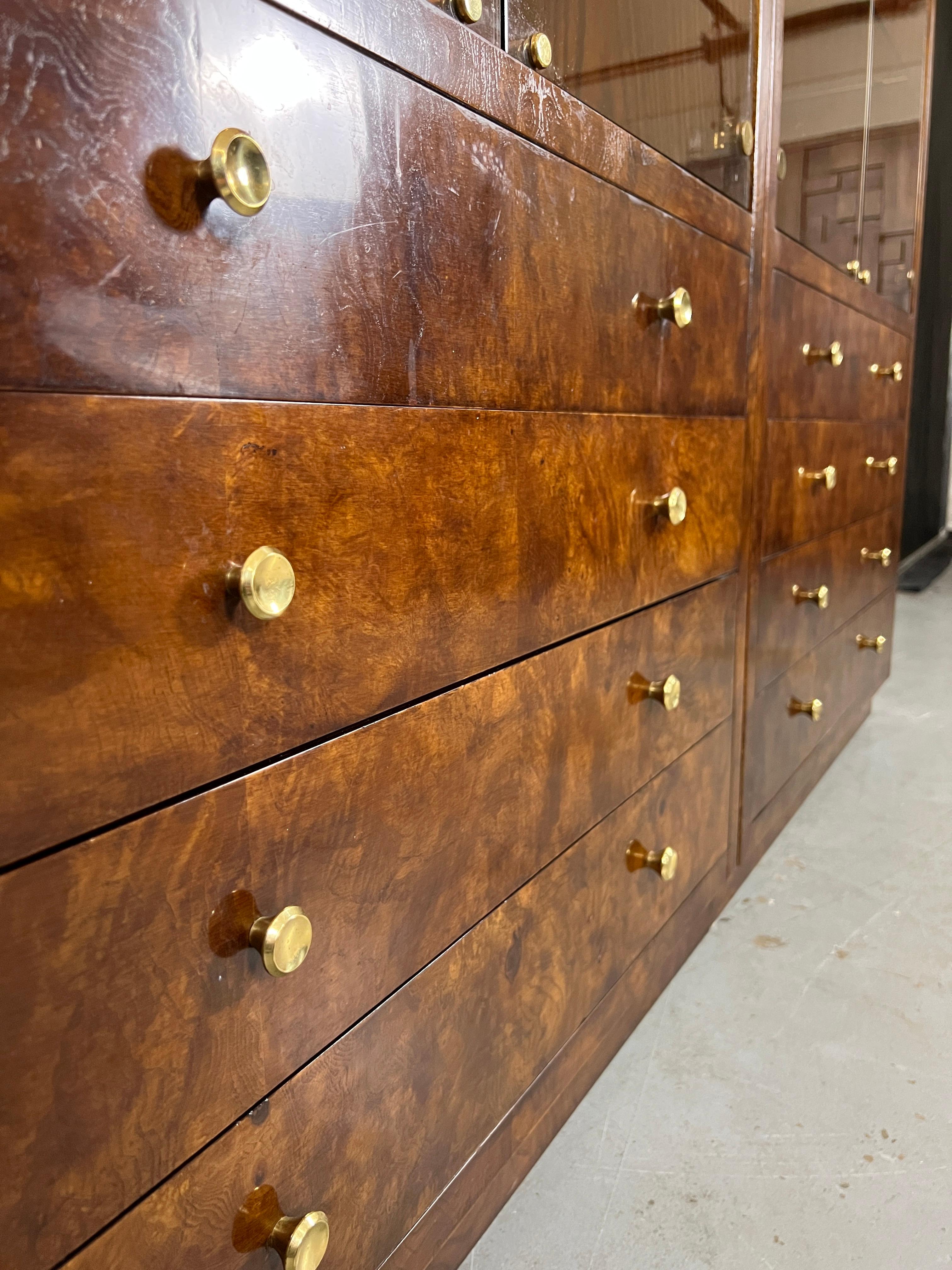 Henredon Burl Wood Cabinets 3