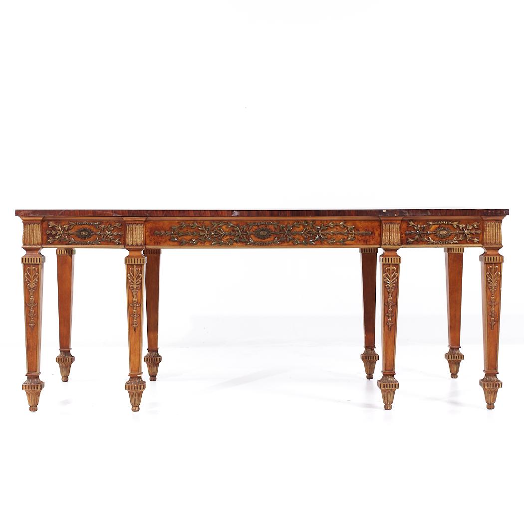 Henredon Burlwood Desk In Good Condition For Sale In Countryside, IL