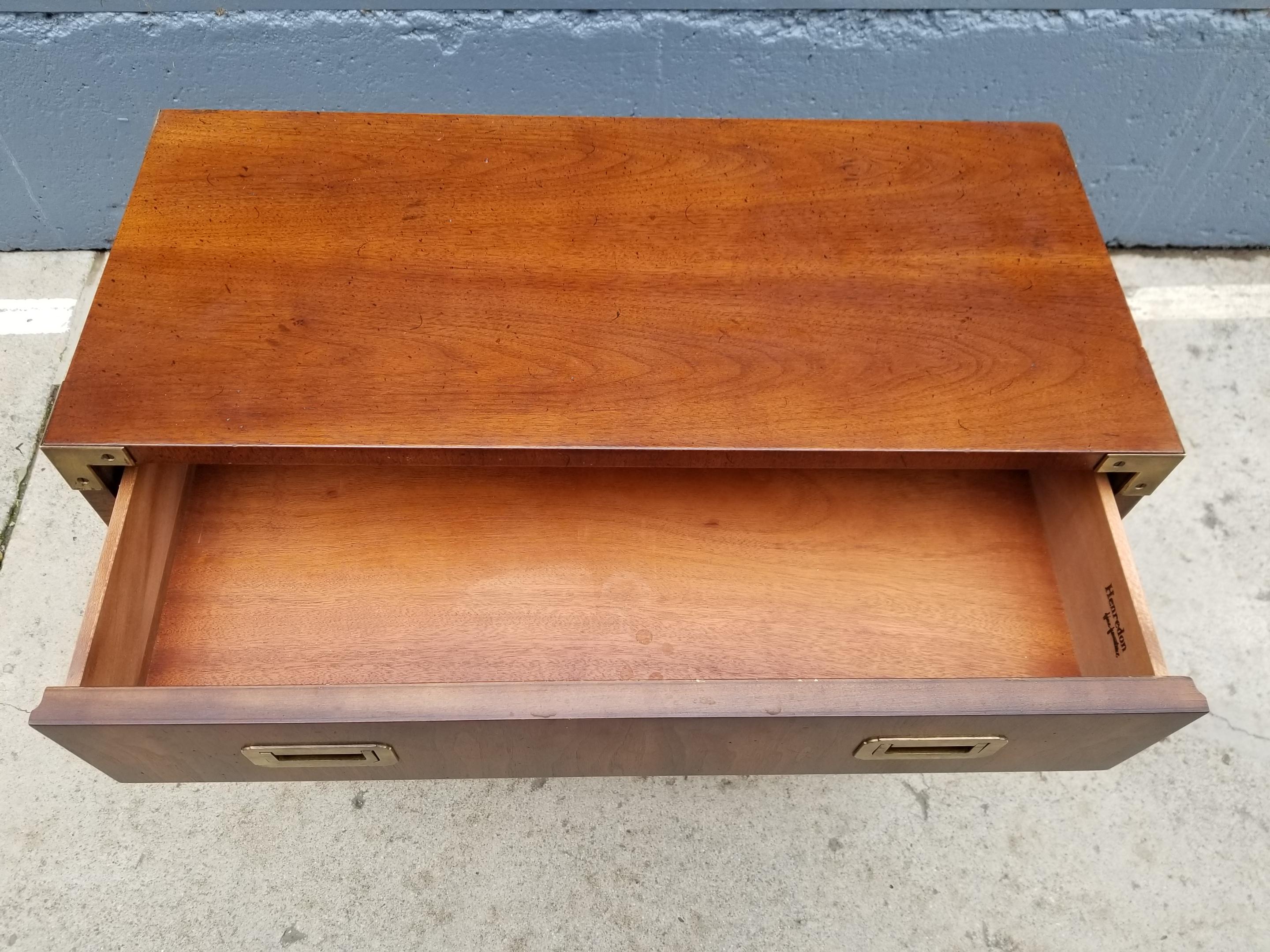 Late 20th Century Henredon Campaign Style Chest