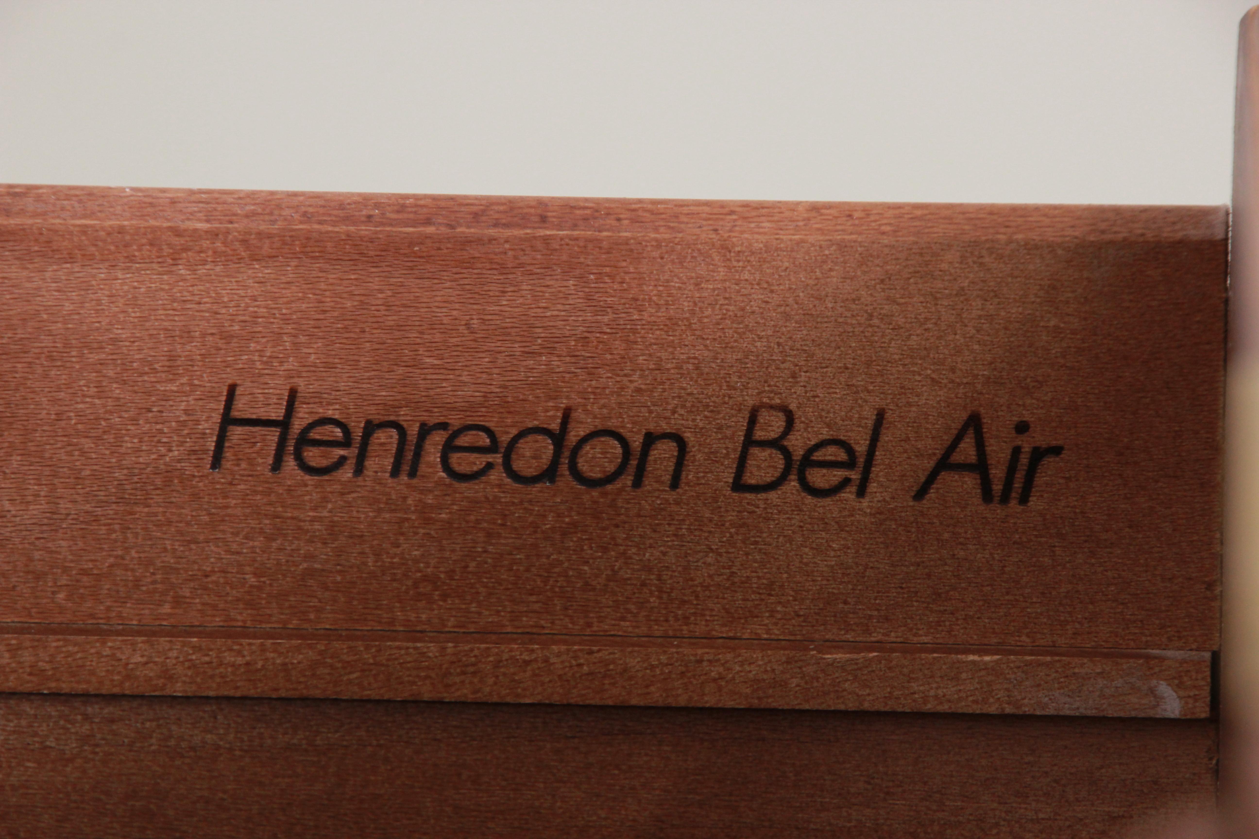 Henredon Campaign Style Oak Long Dresser or Credenza 6