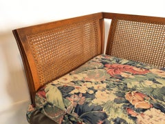 Henredon Cane Back Tuxedo Sofa