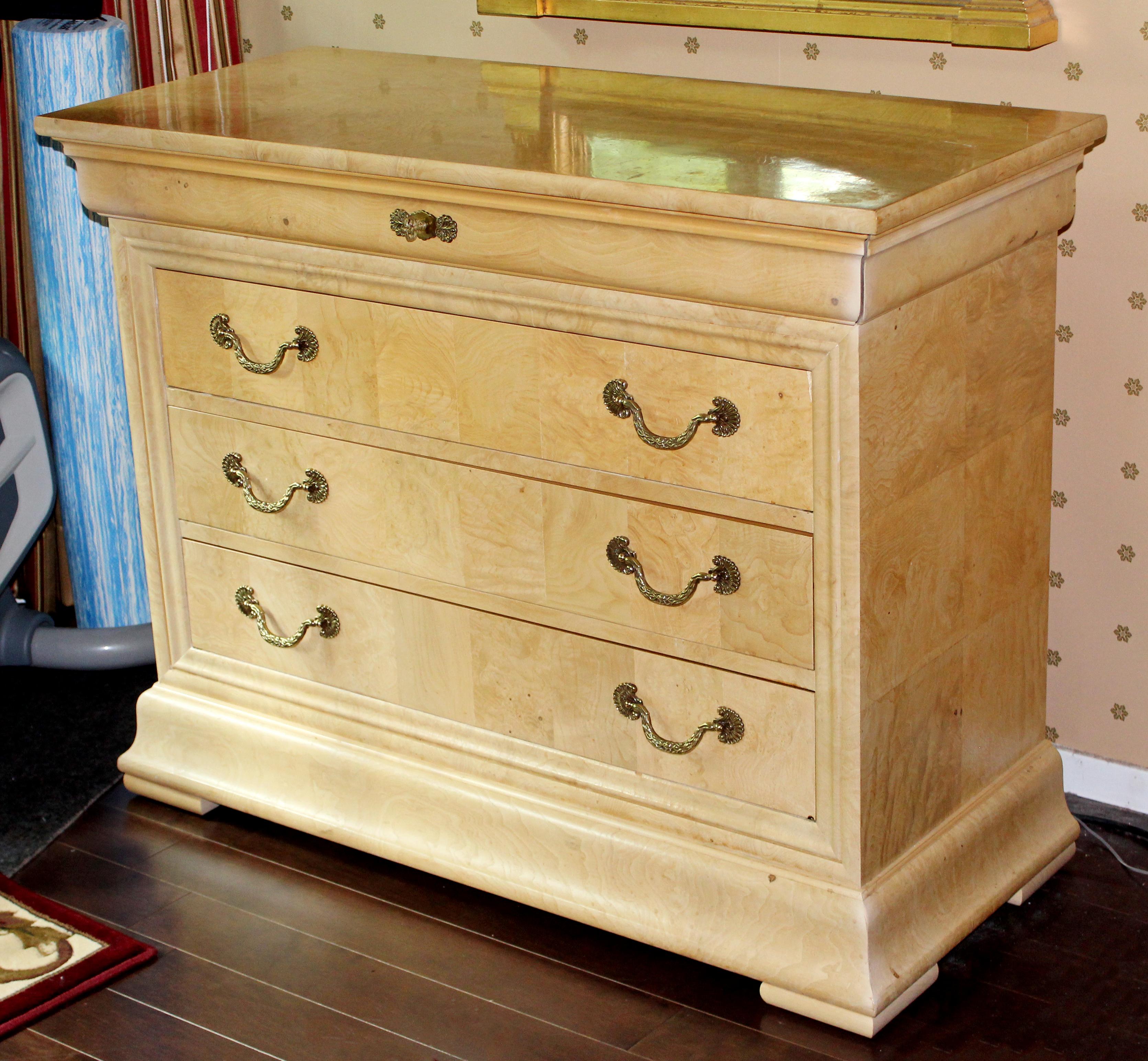 henredon 3 drawer nightstand