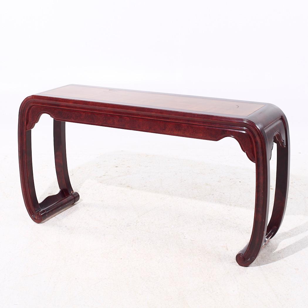 Modern Henredon Chinoiserie Console Table For Sale