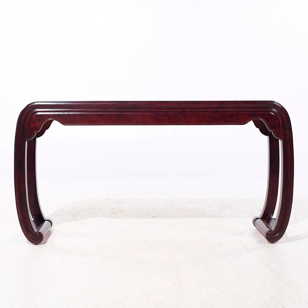 Wood Henredon Chinoiserie Console Table For Sale