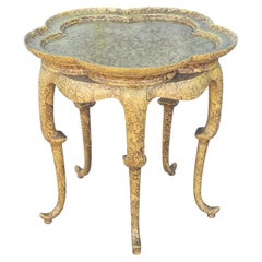 Henredon Chinoiserie Oil Spot Lacquer Sculptural Table