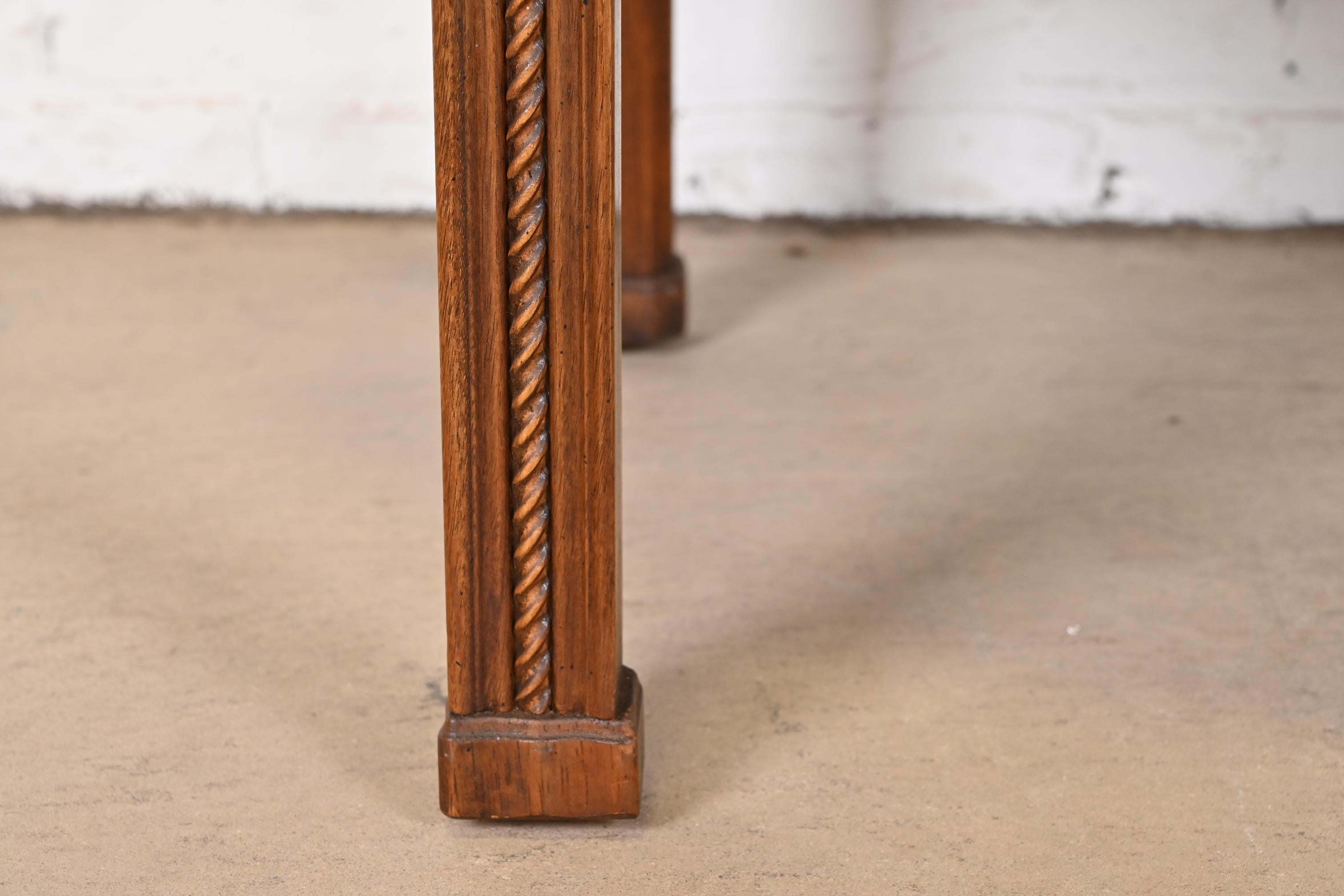 Henredon Chippendale Carved Mahogany Butler's Coffee Table 3