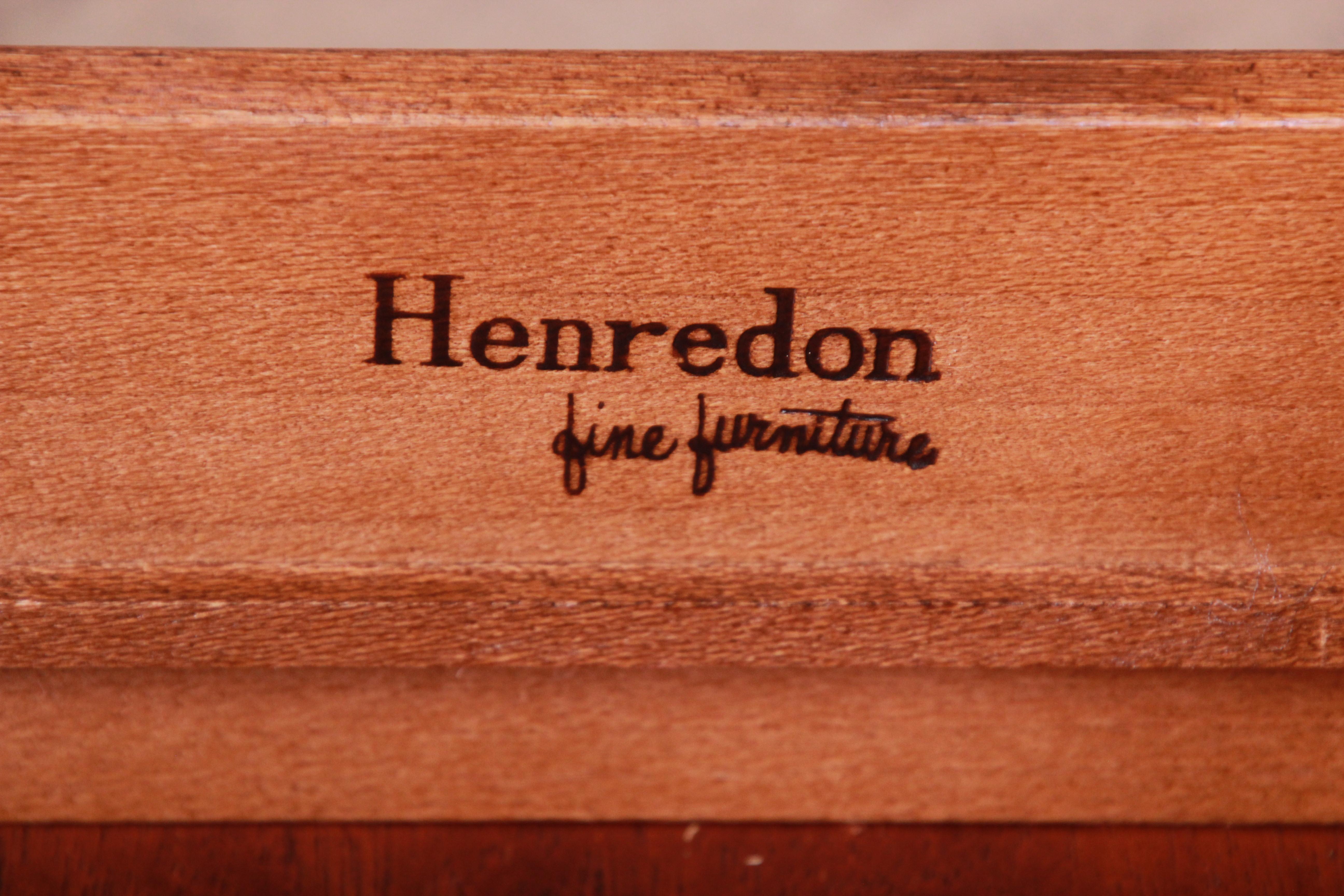 Henredon Chippendale Mahogany Lingerie Chest or Semainier, Newly Refinished 12