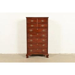 Henredon Chippendale Solid Mahogany Nine-Drawer Highboy Dresser