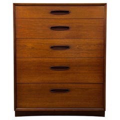 Henredon Circa 60' Mid-Century Modern Walnut Highboy Dresser