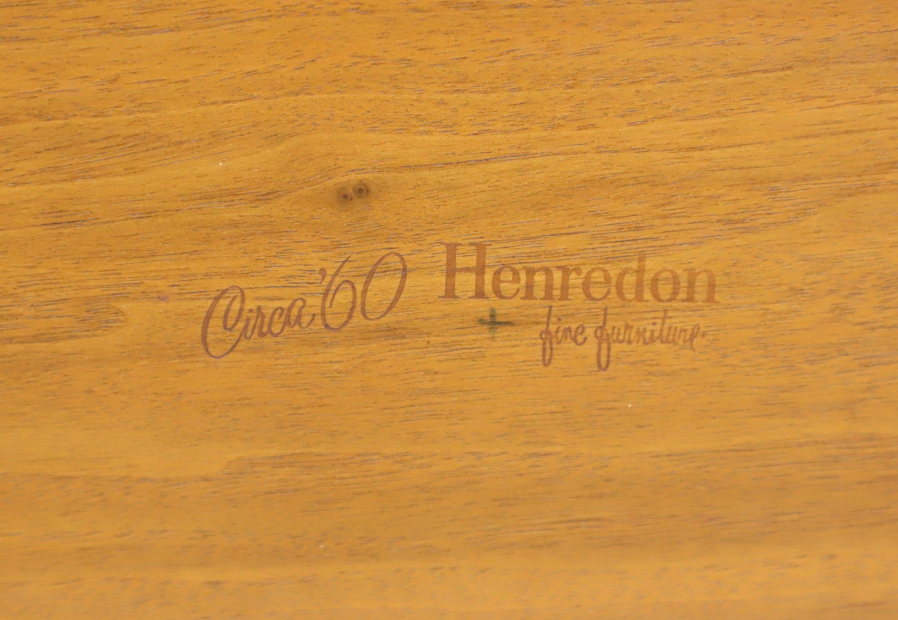 HENREDON Circa '60 Mid-Century Modern Walnut Twin Beds - Pair 2