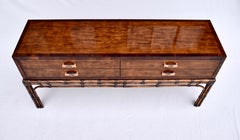 Henredon circa East Console or Server on Rattan Base