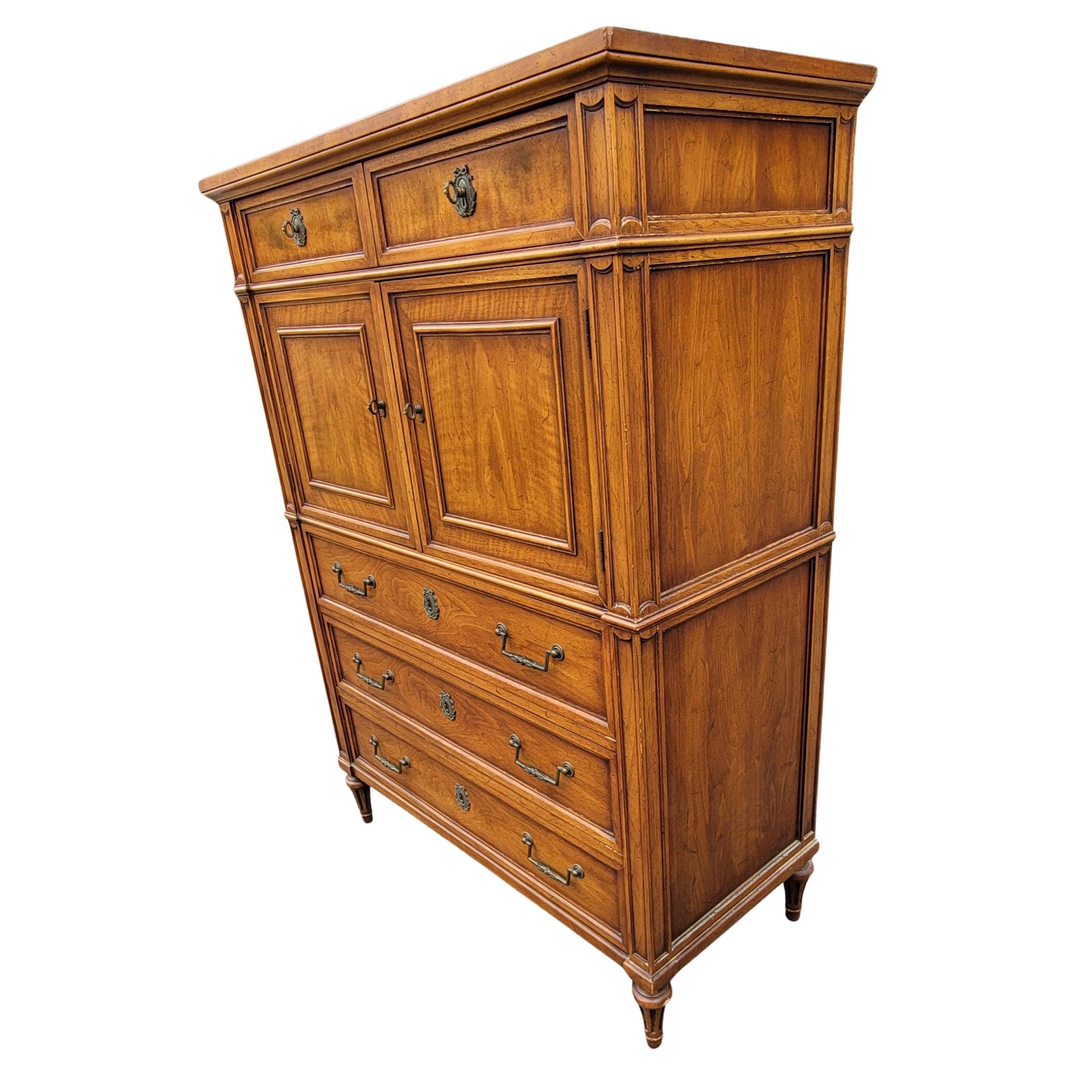 American Henredon Custom Folio One Fruitwood Chest of Drawers