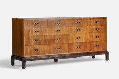 Henredon, Dresser, Wood, Brass, USA, 1950s