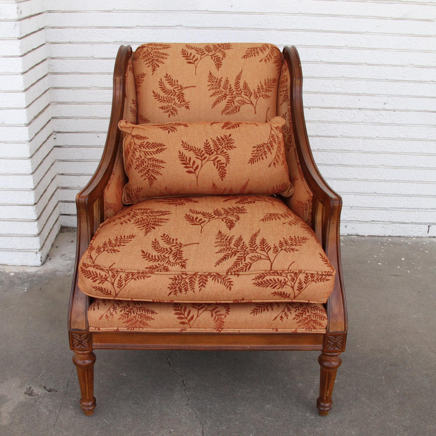 American Empire Henredon Empire Style Lounge Chair For Sale