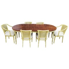 Henredon Faux Bamboo Dining Set, 7-Piece Set