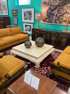 Henredon Faux Goatskin Collection Chinoiserie Coffee Table