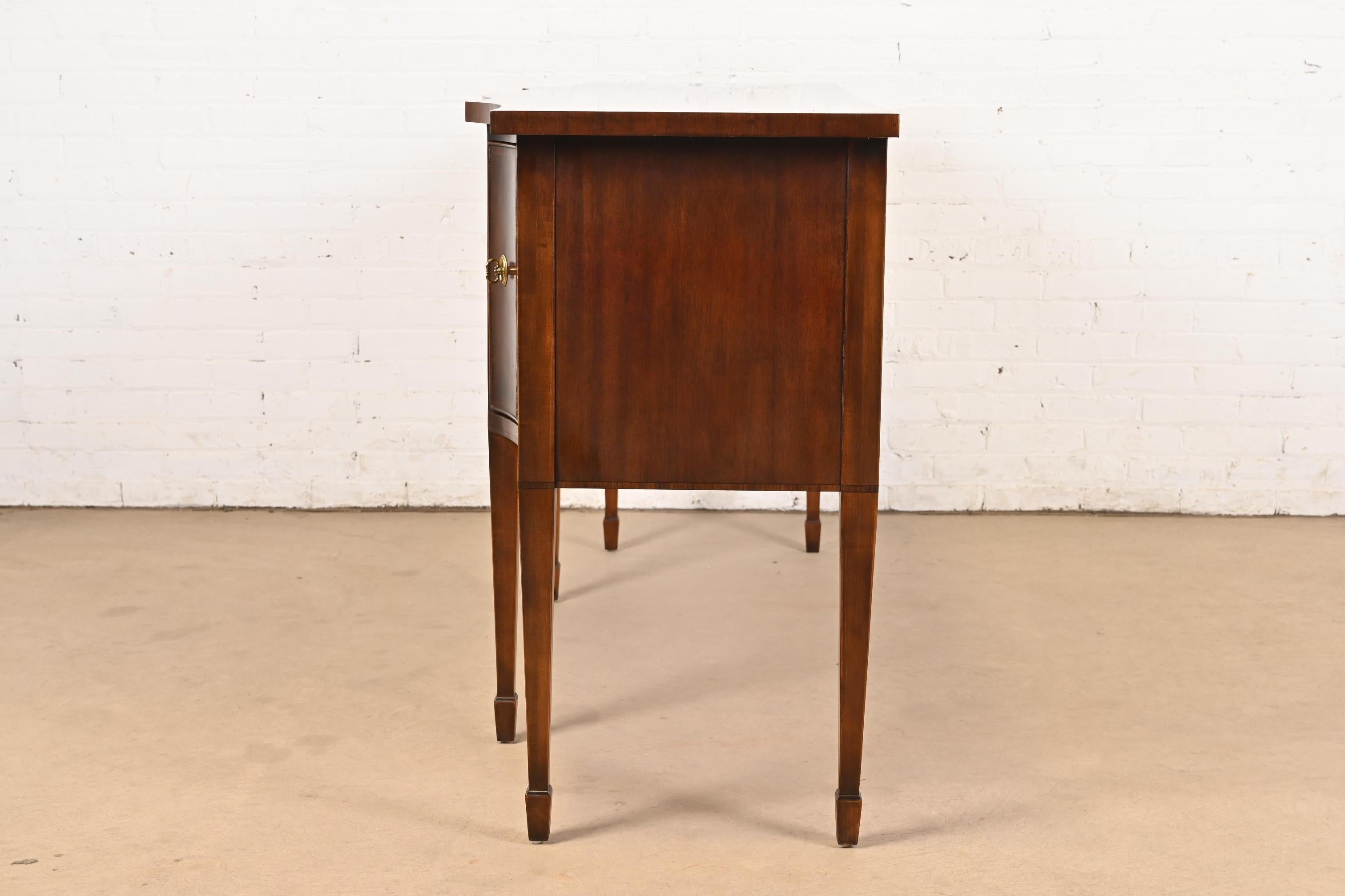 Henredon Federal Mahogany Bow Front Sideboard Credenza 5