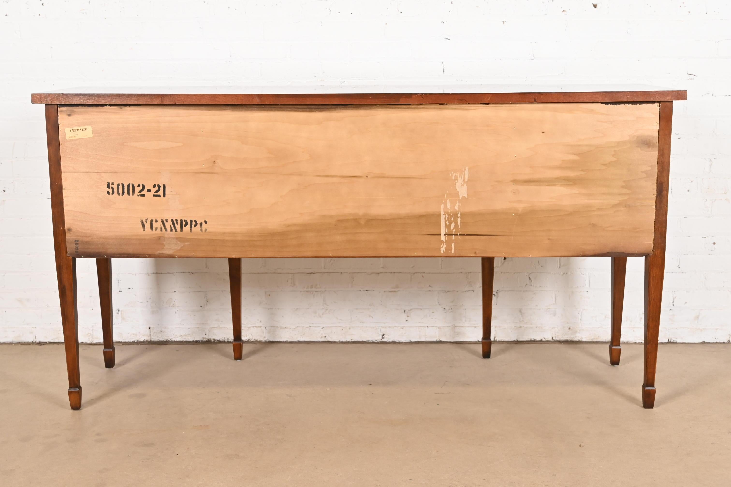 Henredon Federal Mahogany Bow Front Sideboard Credenza 6