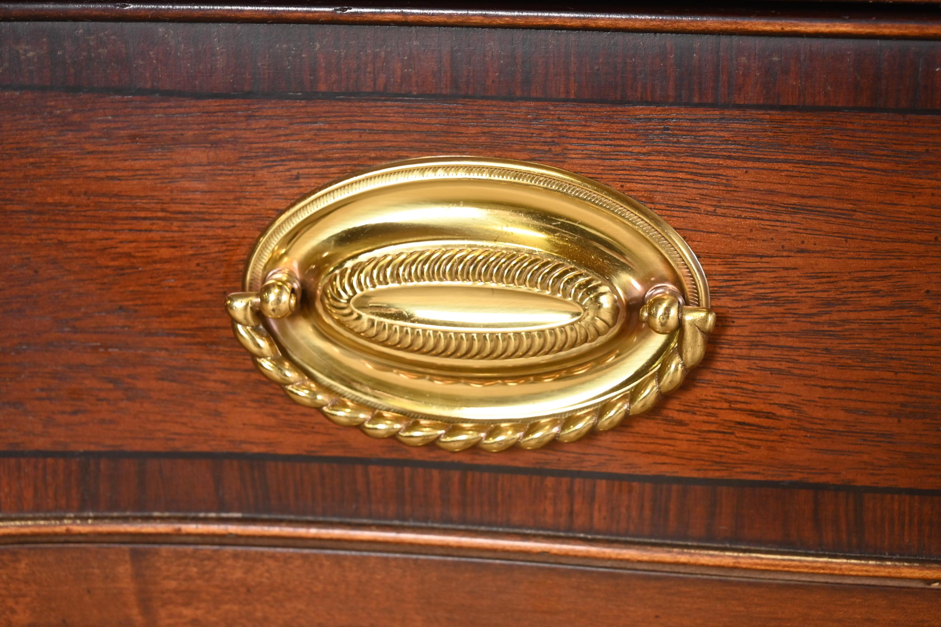 Henredon Federal Mahogany Bow Front Sideboard Credenza 2