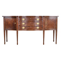 Henredon Federal Mahogany Bow Front Sideboard Credenza