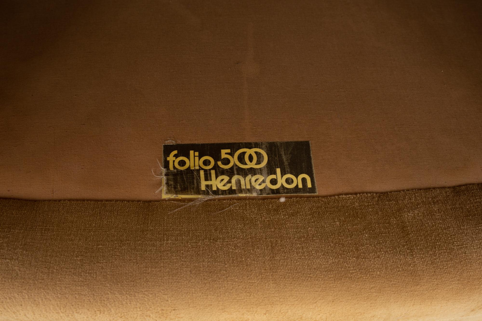 Henredon Folio 500 Midcentury Barrel Lounge Chairs, Pair 2