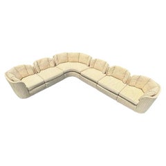 Henredon Folio 500 Modular Scalloped Sofa - 6 Pieces