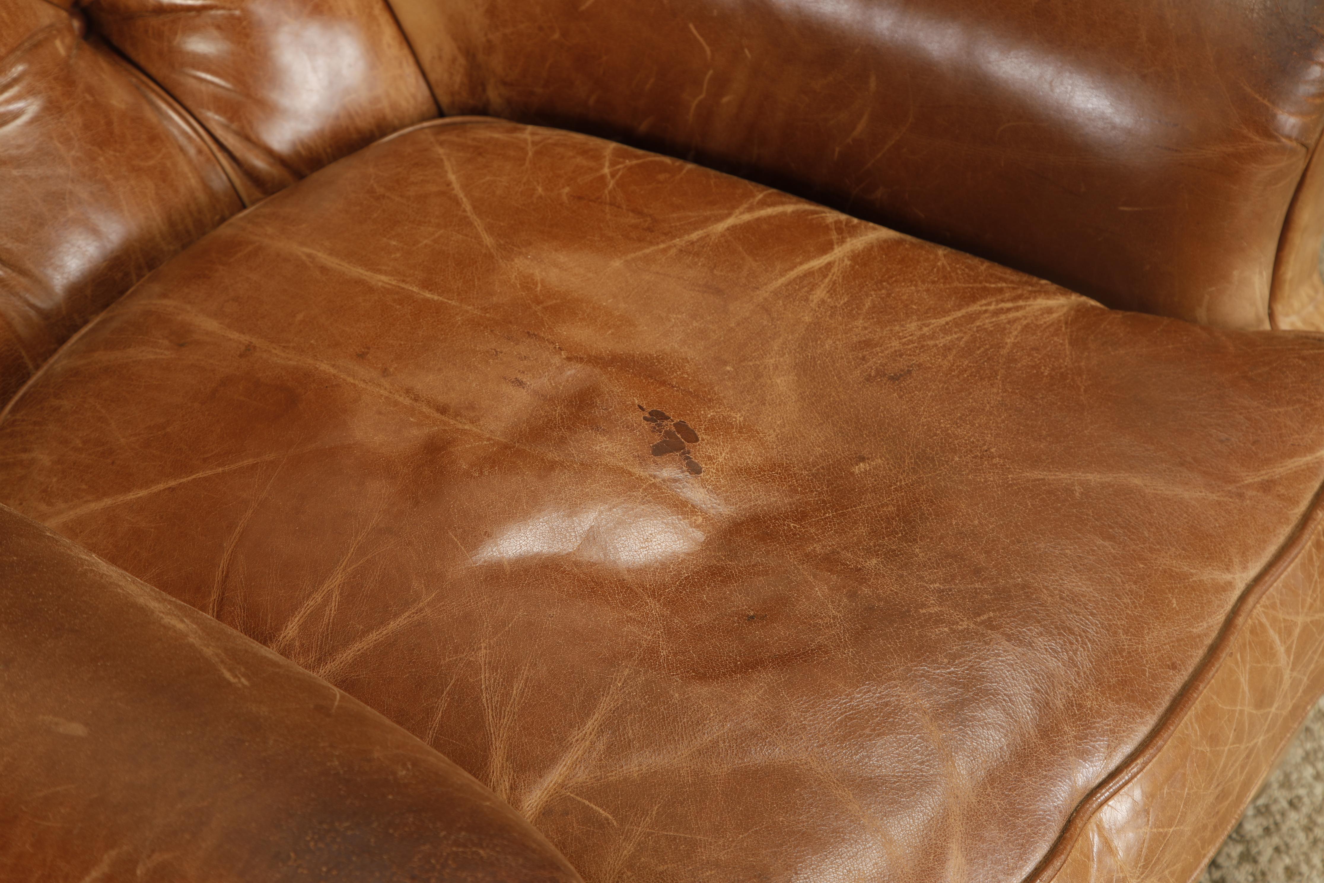 Henredon per Ralph Lauren Sedia da scrivania con schienale in pelle spessa, firmata in vendita 3