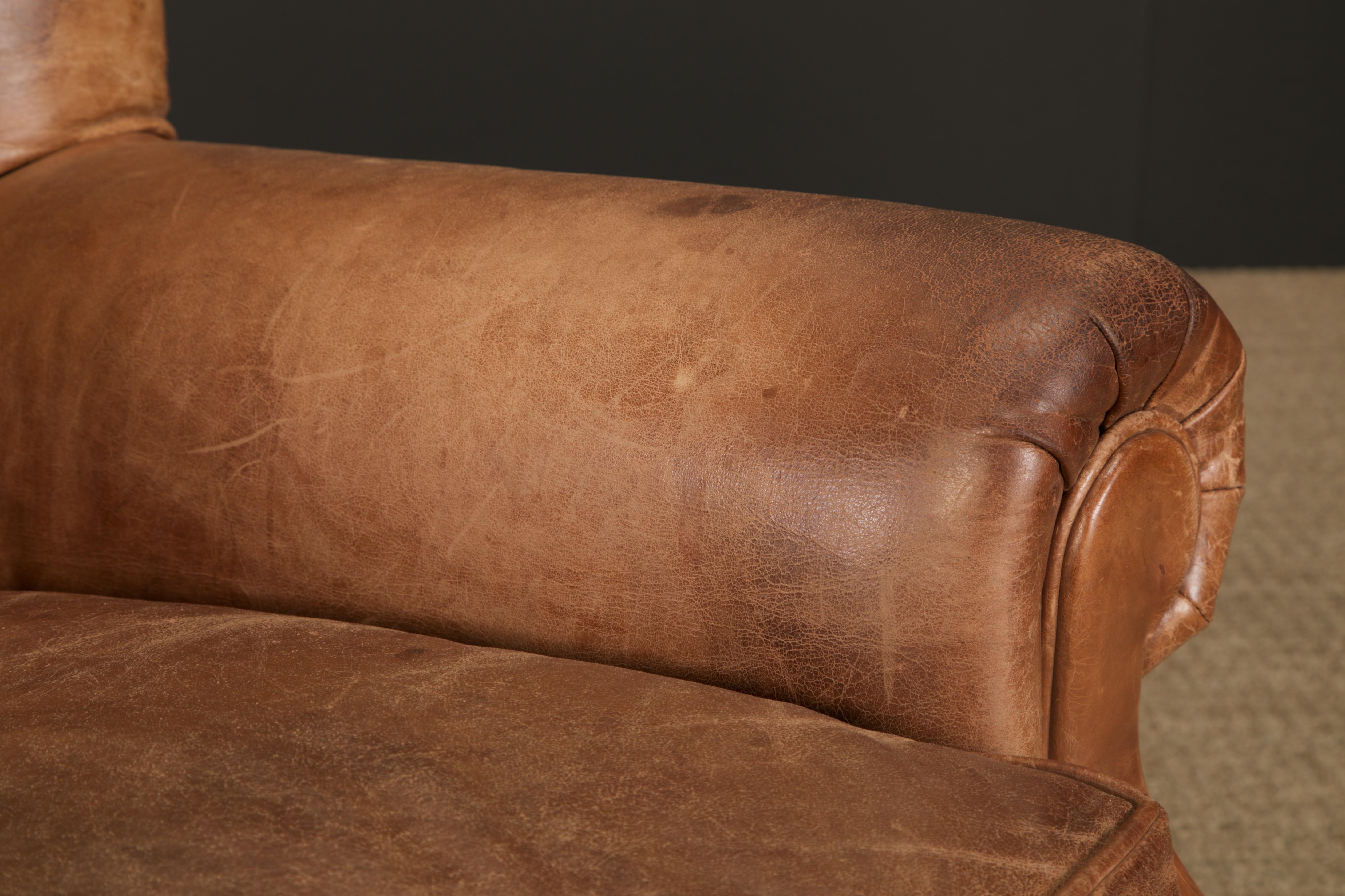 Henredon per Ralph Lauren Sedia da scrivania con schienale in pelle spessa, firmata in vendita 3