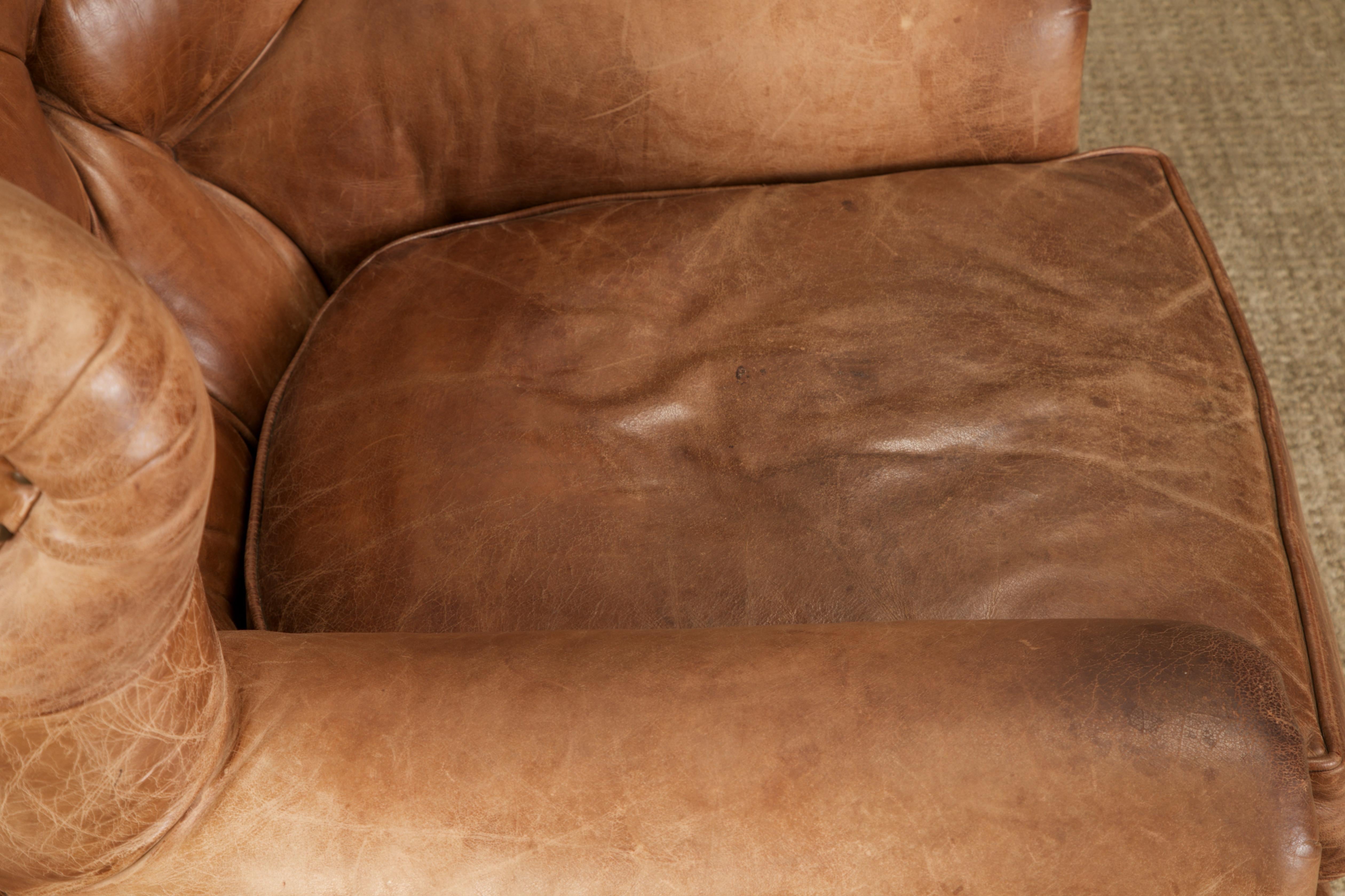 Henredon per Ralph Lauren Sedia da scrivania con schienale in pelle spessa, firmata in vendita 7