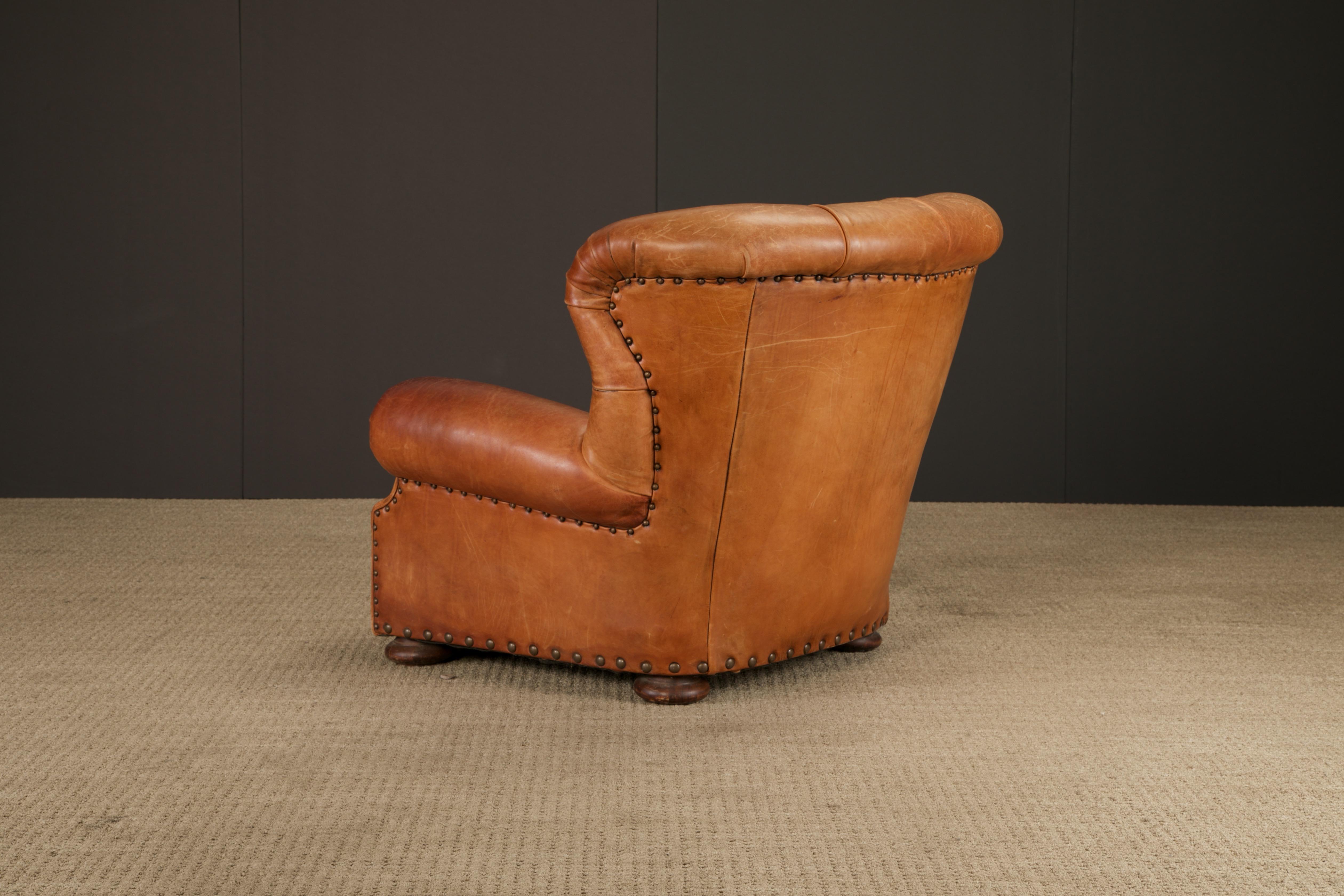 Henredon per Ralph Lauren Sedia da scrivania con schienale in pelle spessa, firmata in vendita 7