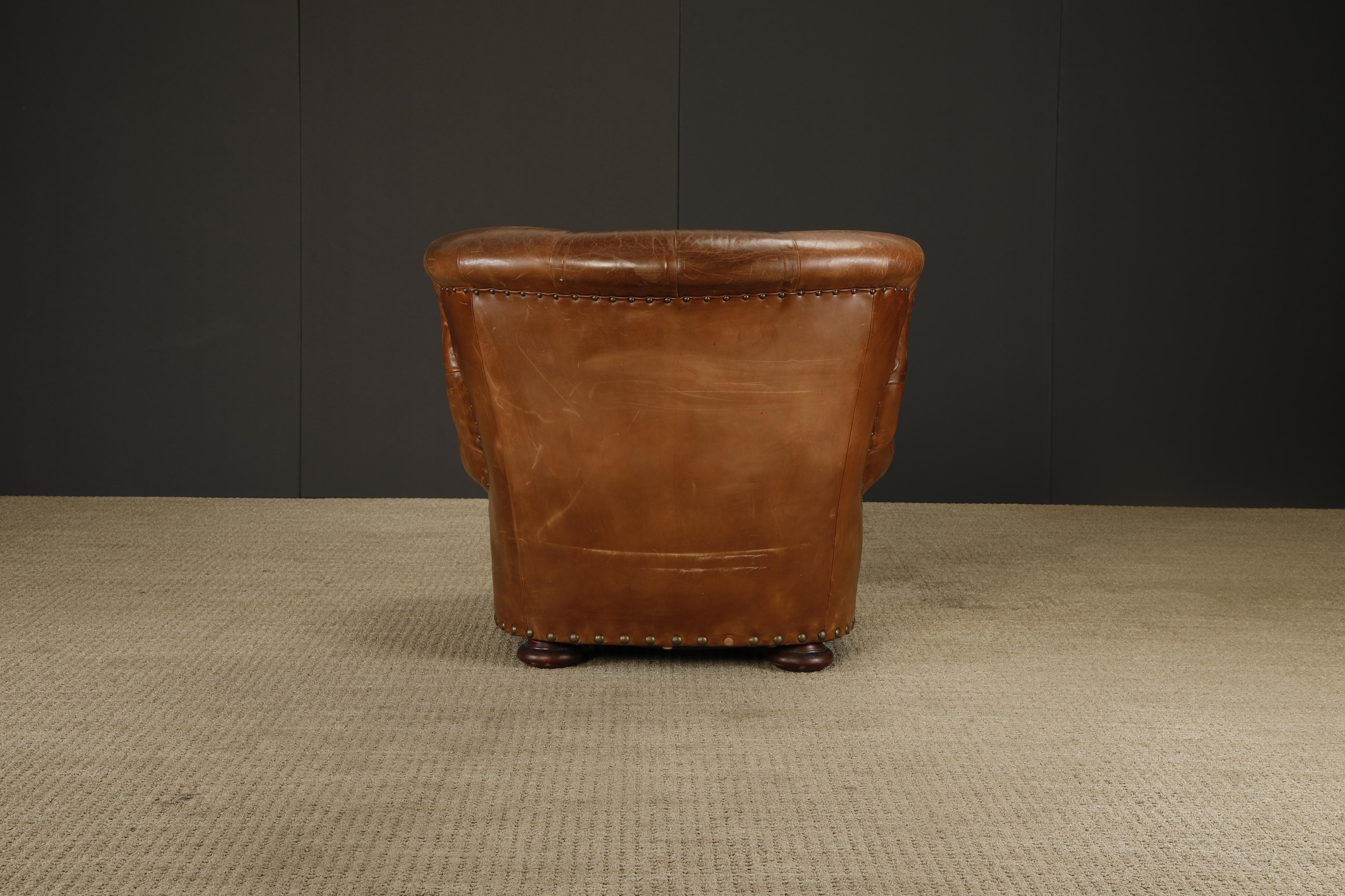 Henredon per Ralph Lauren Sedia da scrivania con schienale in pelle spessa, firmata in vendita 8