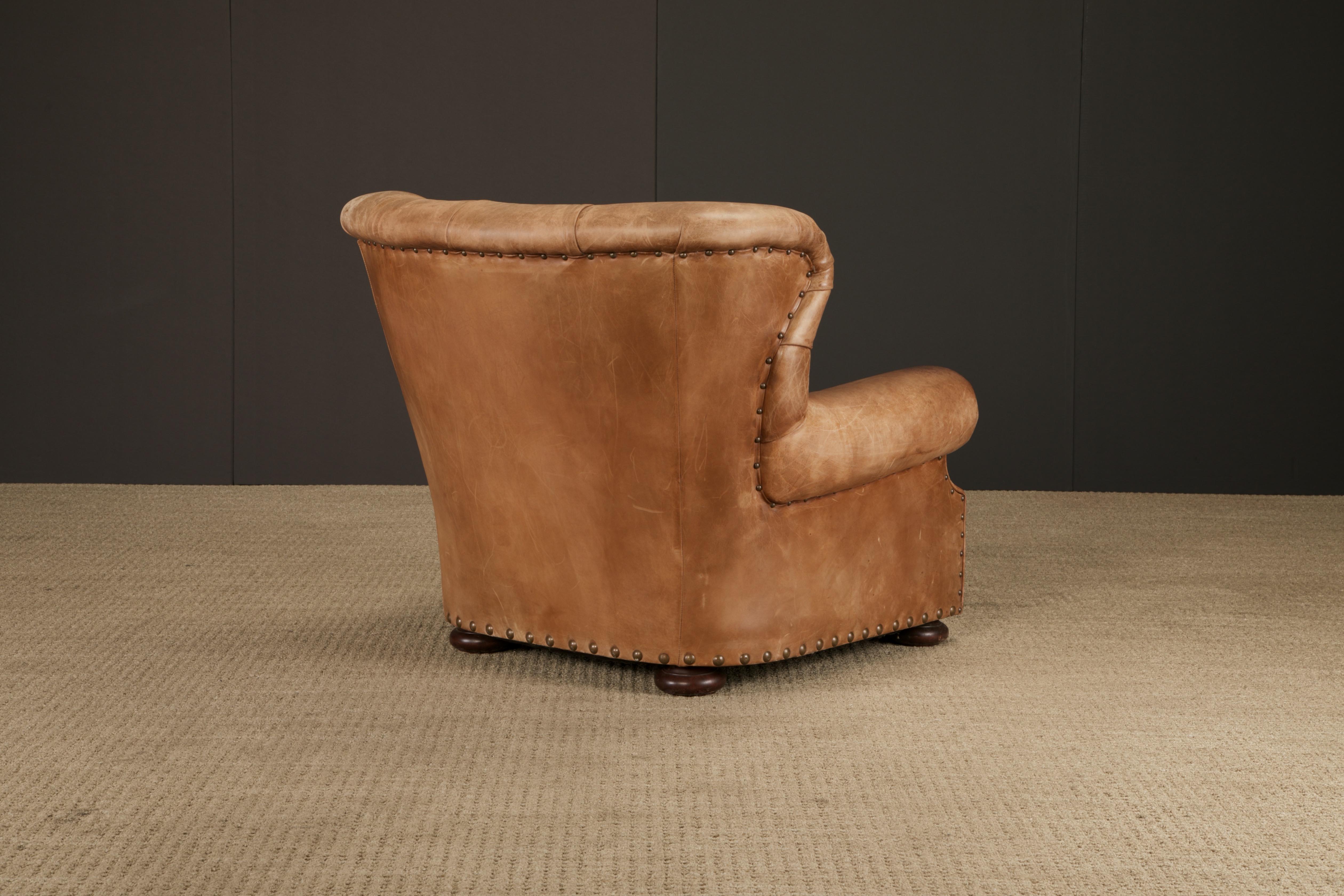 Henredon per Ralph Lauren Sedia da scrivania con schienale in pelle spessa, firmata in vendita 8