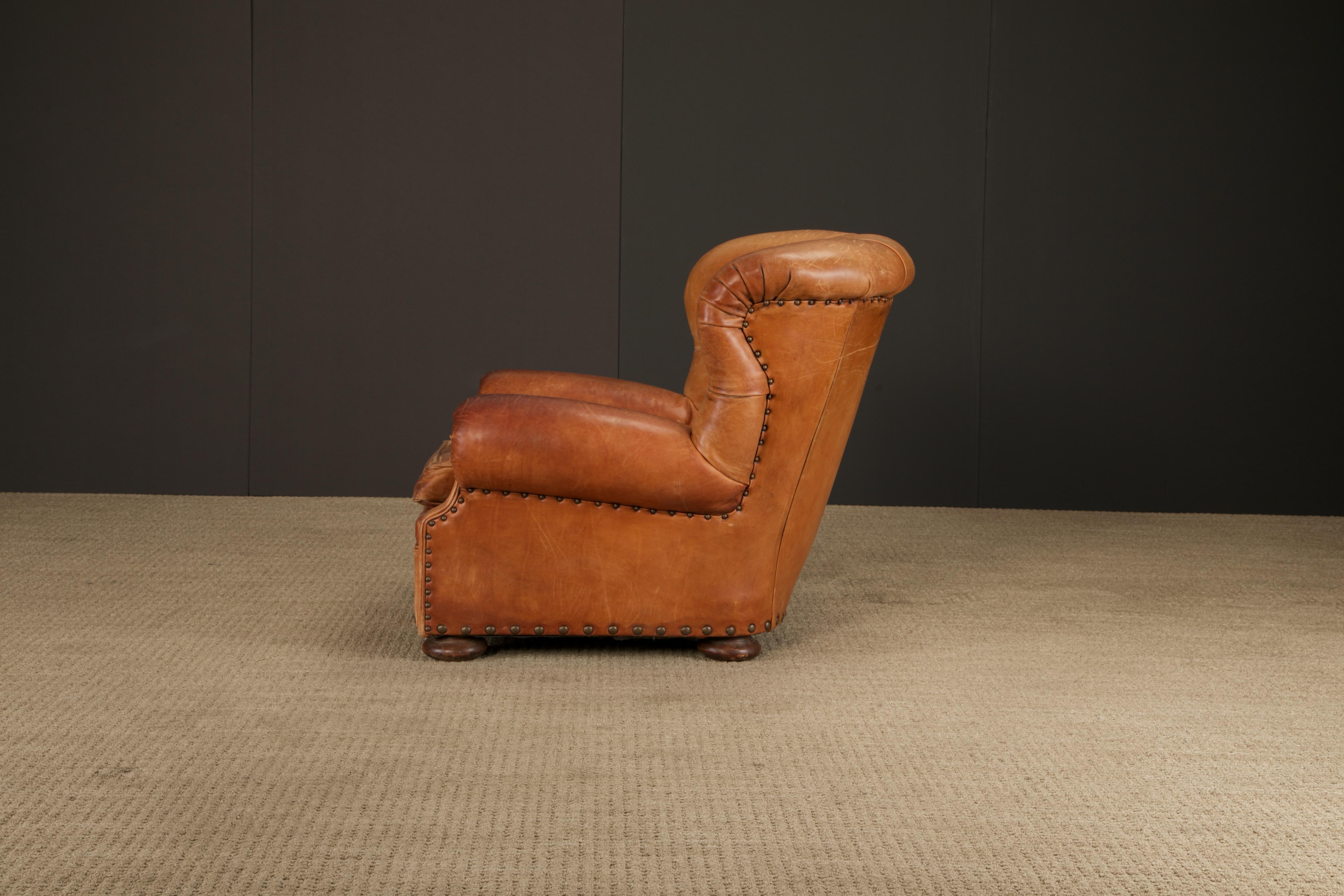 Henredon per Ralph Lauren Sedia da scrivania con schienale in pelle spessa, firmata in vendita 8