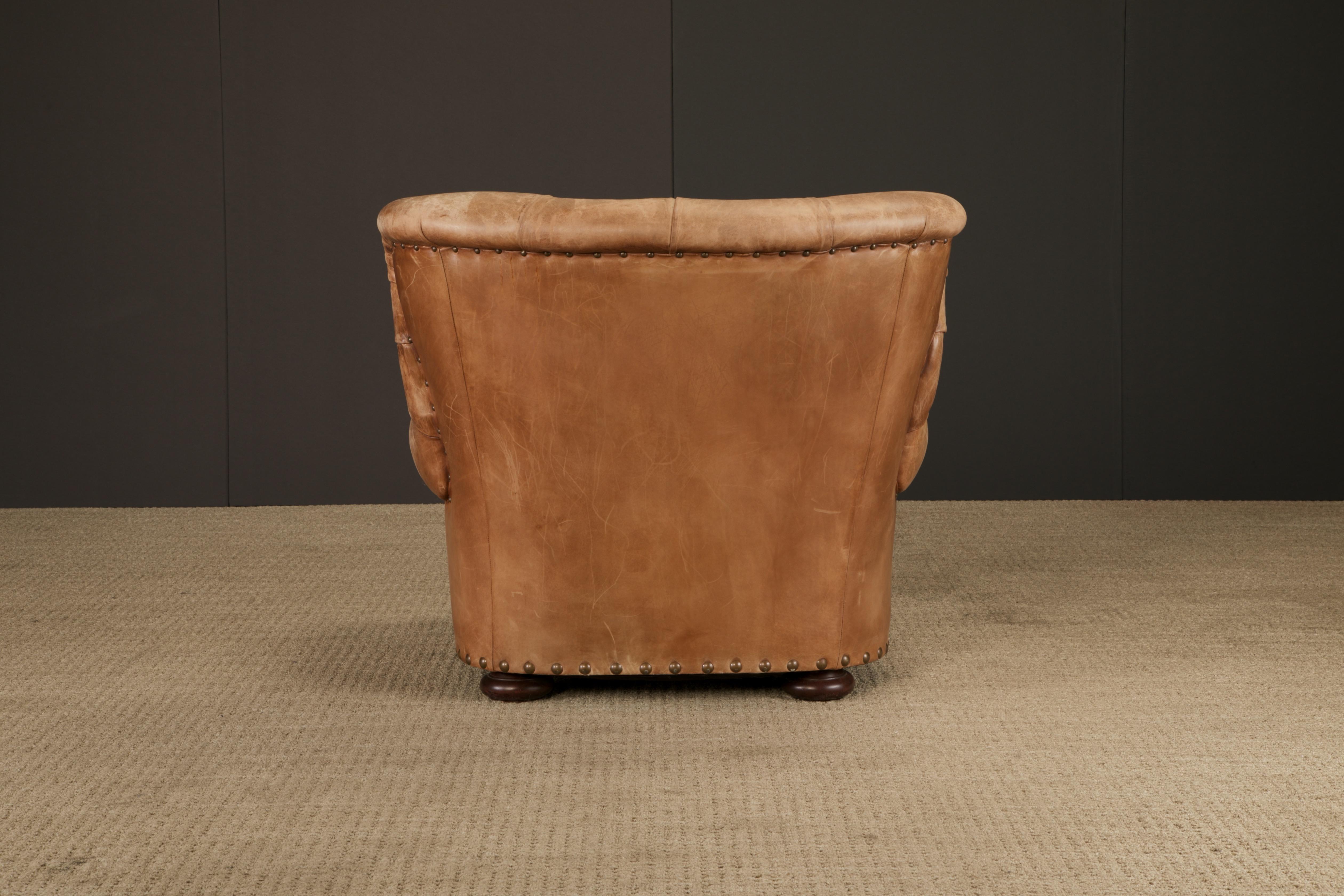 Henredon per Ralph Lauren Sedia da scrivania con schienale in pelle spessa, firmata in vendita 9