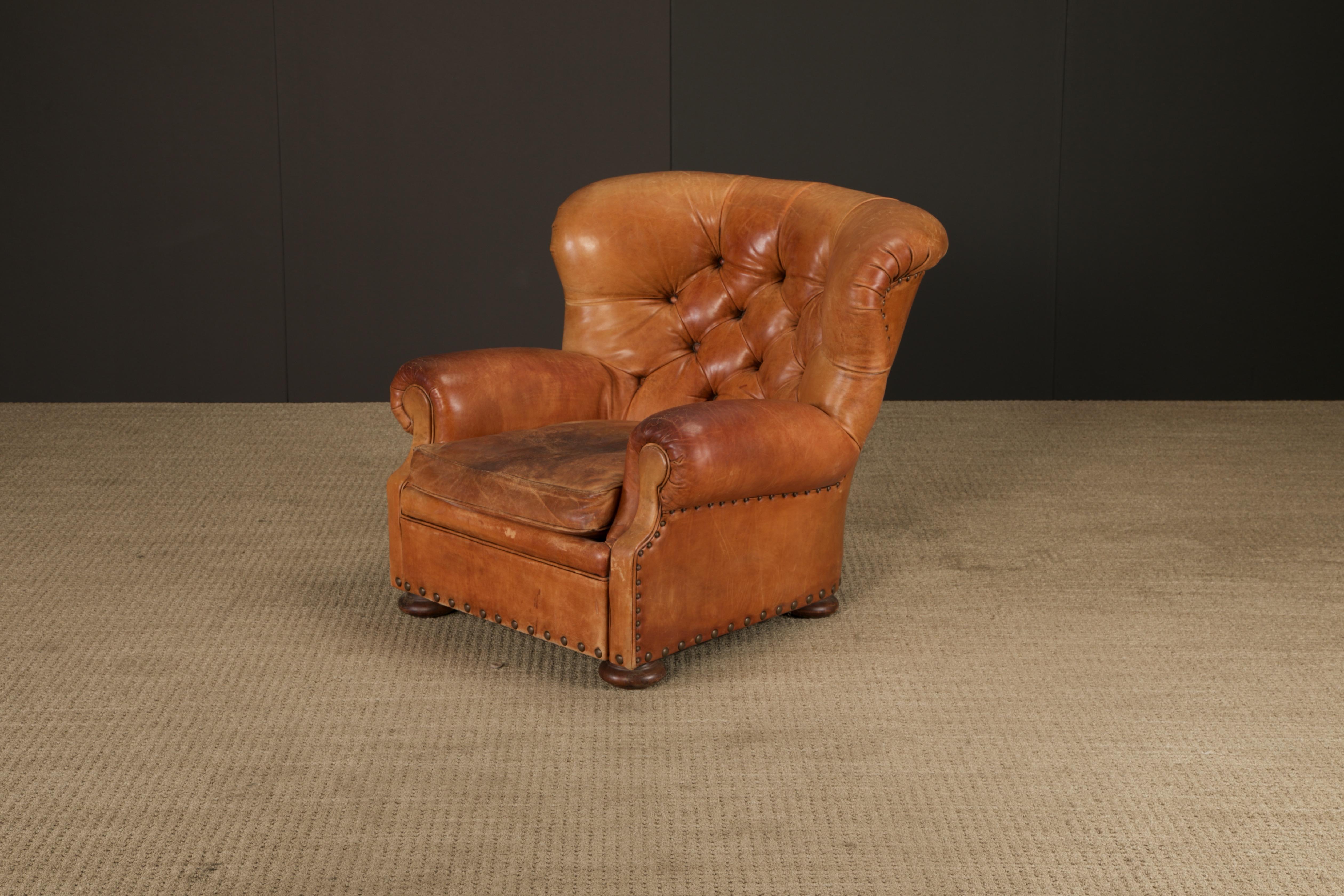 Henredon per Ralph Lauren Sedia da scrivania con schienale in pelle spessa, firmata in vendita 9